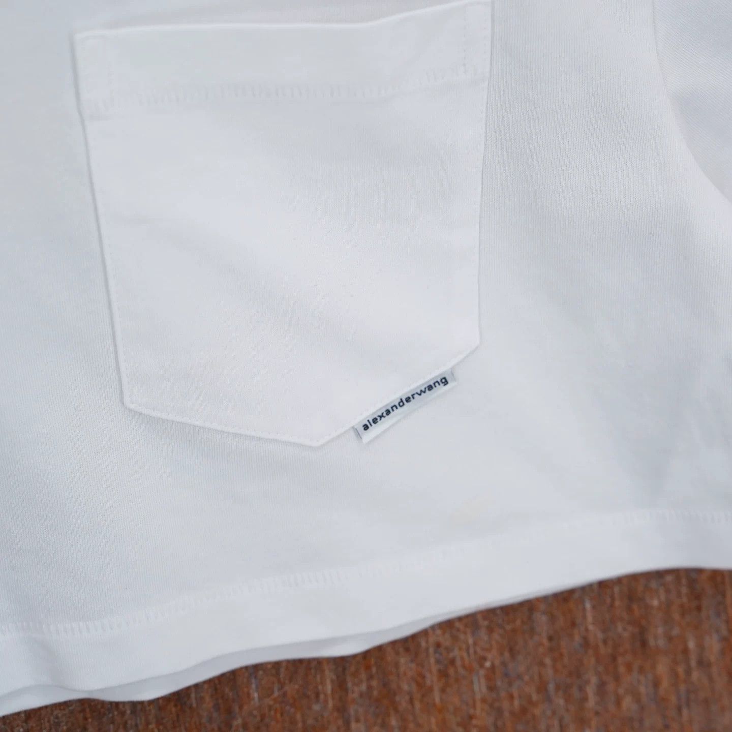 Alexander Wang Alexander Wang Woven Logo Cropped T-shirt Size XS / US 0-2 / IT 36-38 - 4 Thumbnail