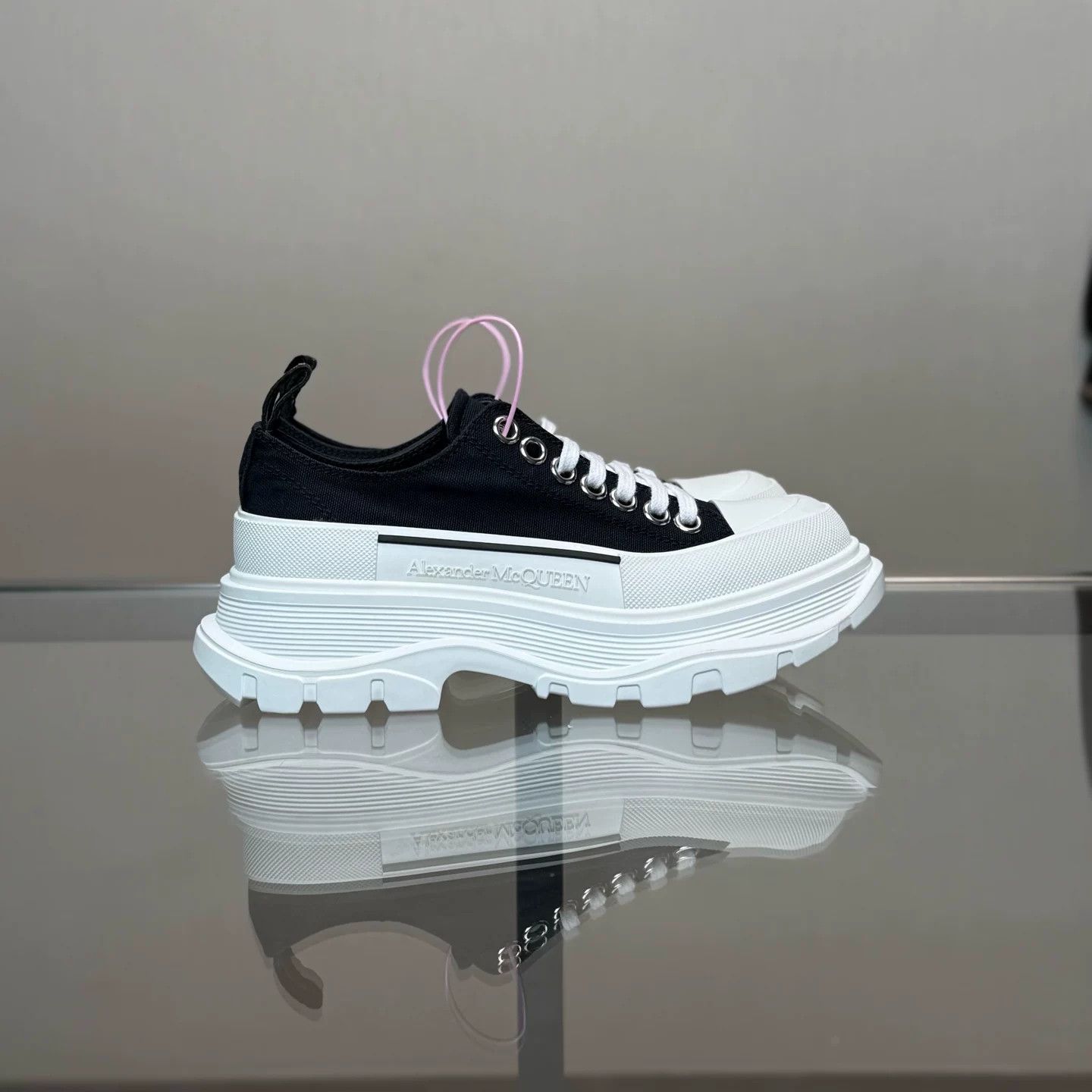Alexander McQueen Alexander McQueen Black White Canvas Boots Size US 4.5 / IT 34.5 - 3 Thumbnail