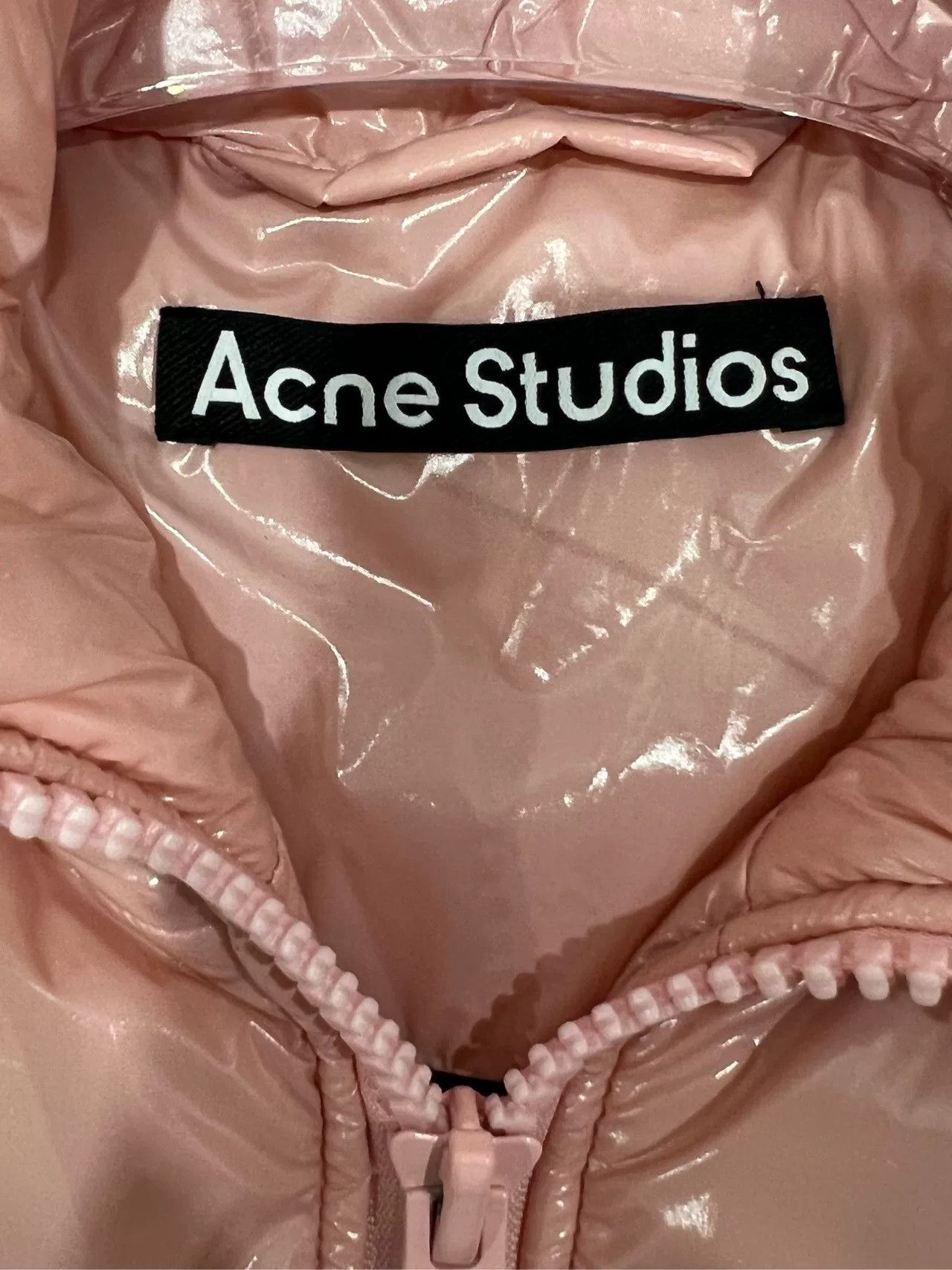 Acne Studios Acne Studios Pink Smiley Logo Down Jacket Size XXS / US 00 / IT 34 - 4 Thumbnail