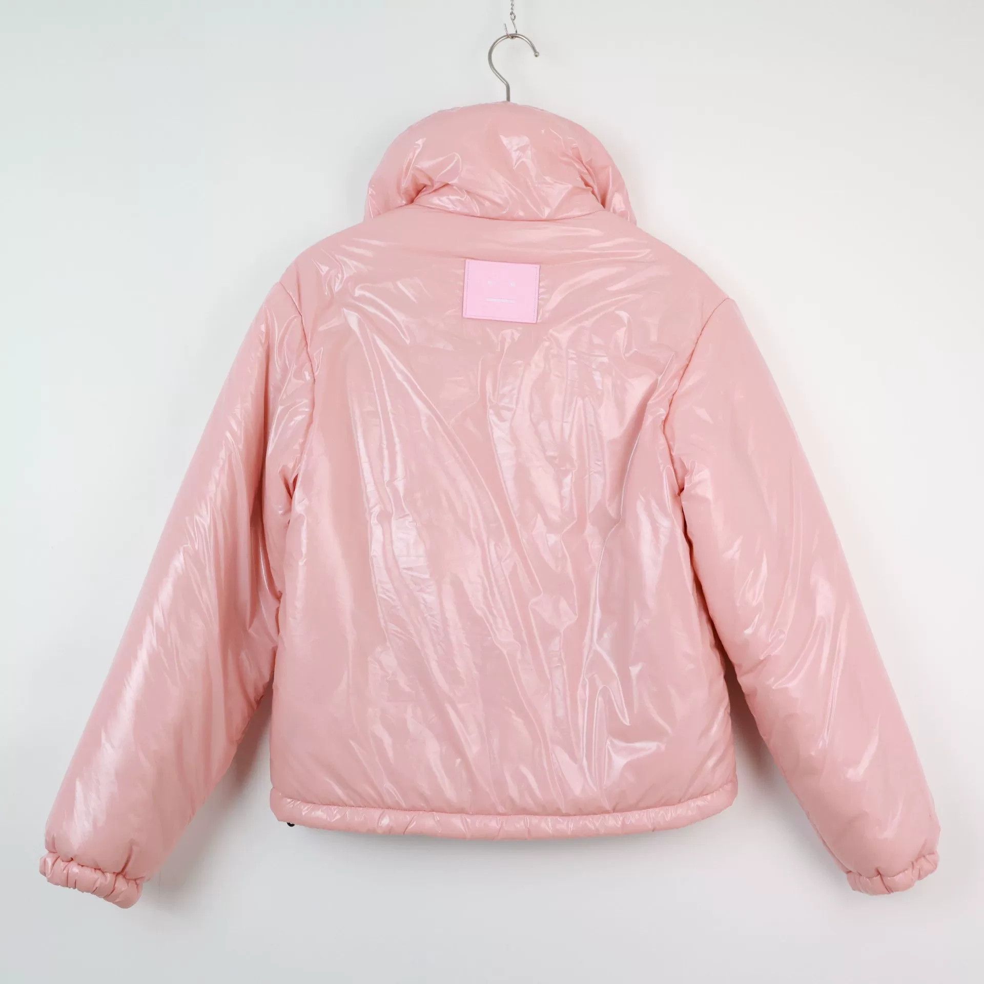 Acne Studios Acne Studios Pink Smiley Logo Down Jacket Size XXS / US 00 / IT 34 - 2 Thumbnail