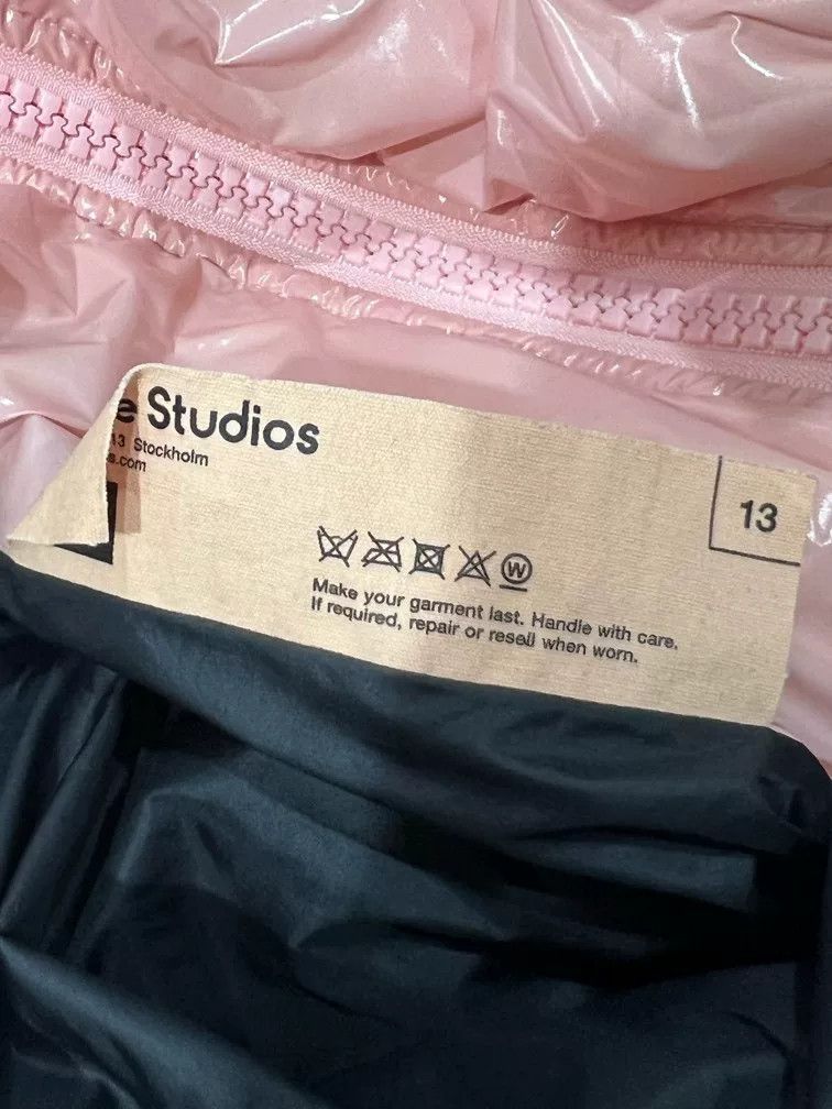 Acne Studios Acne Studios Pink Smiley Logo Down Jacket Size XXS / US 00 / IT 34 - 5 Thumbnail