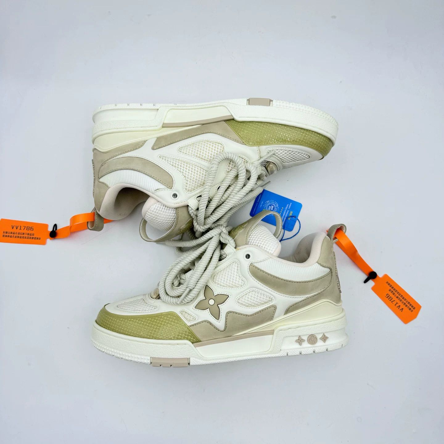Louis Vuitton Louis Vuitton White Brown Skate Shoes Size US 8 / EU 41 - 3 Thumbnail