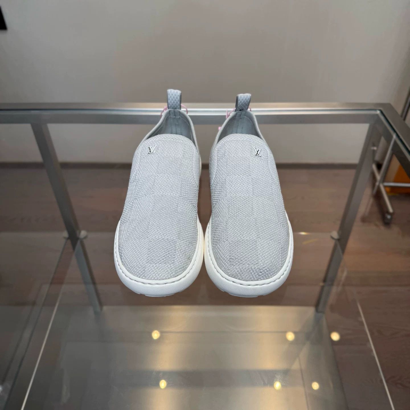 Louis Vuitton Louis Vuitton Pacific 24 Gray Checkerboard Slip-On Size US 11 / EU 44 - 6 Thumbnail