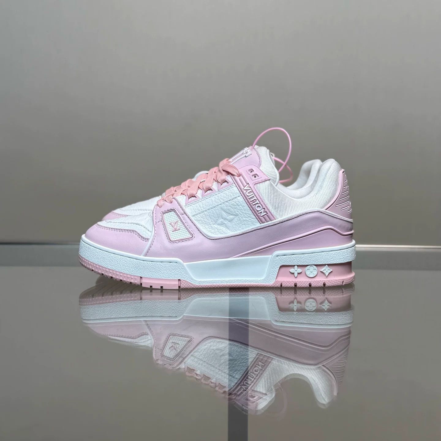 Louis Vuitton Louis Vuitton LV Trainer 25 New Pink White Size US 5.5 / IT 35.5 - 5 Thumbnail