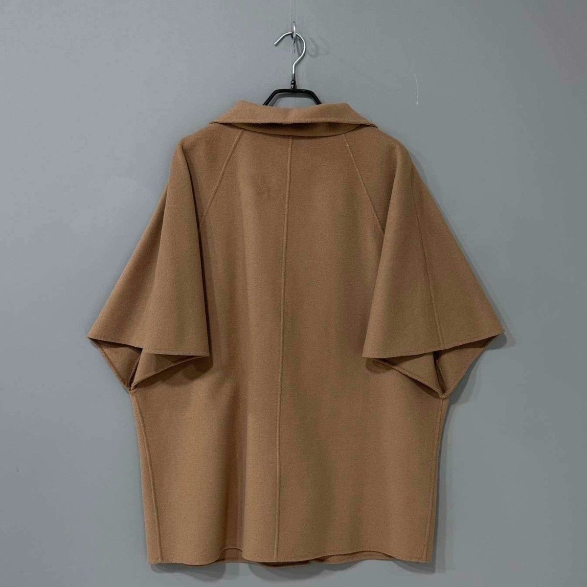 Max Mara Brown Wool Cape MaxMara Size S / US 4 / IT 40 - 3 Thumbnail