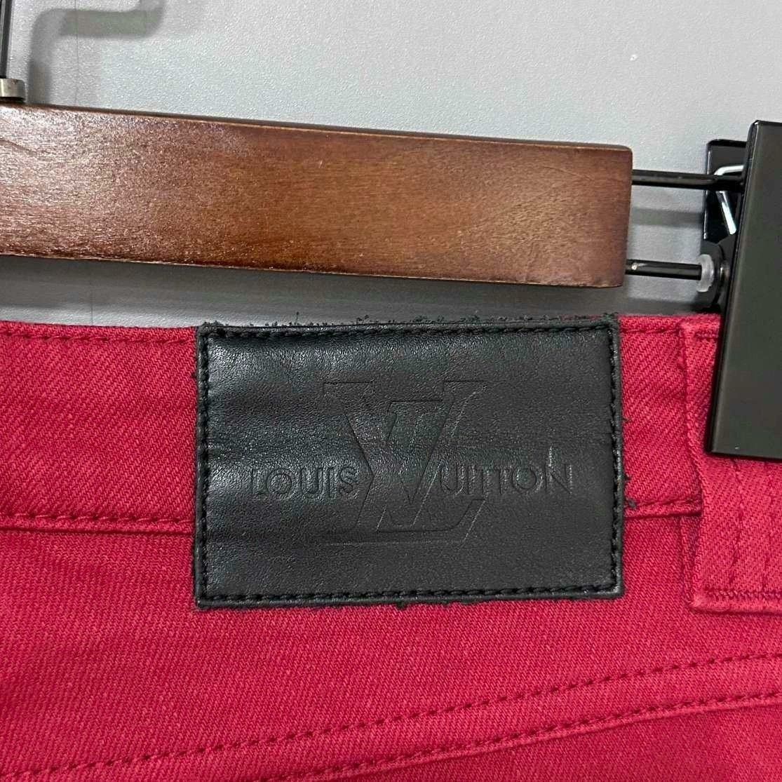 Louis Vuitton Louis Vuitton Red Logo Jeans Size 34" / US 12 / IT 48 - 5 Thumbnail