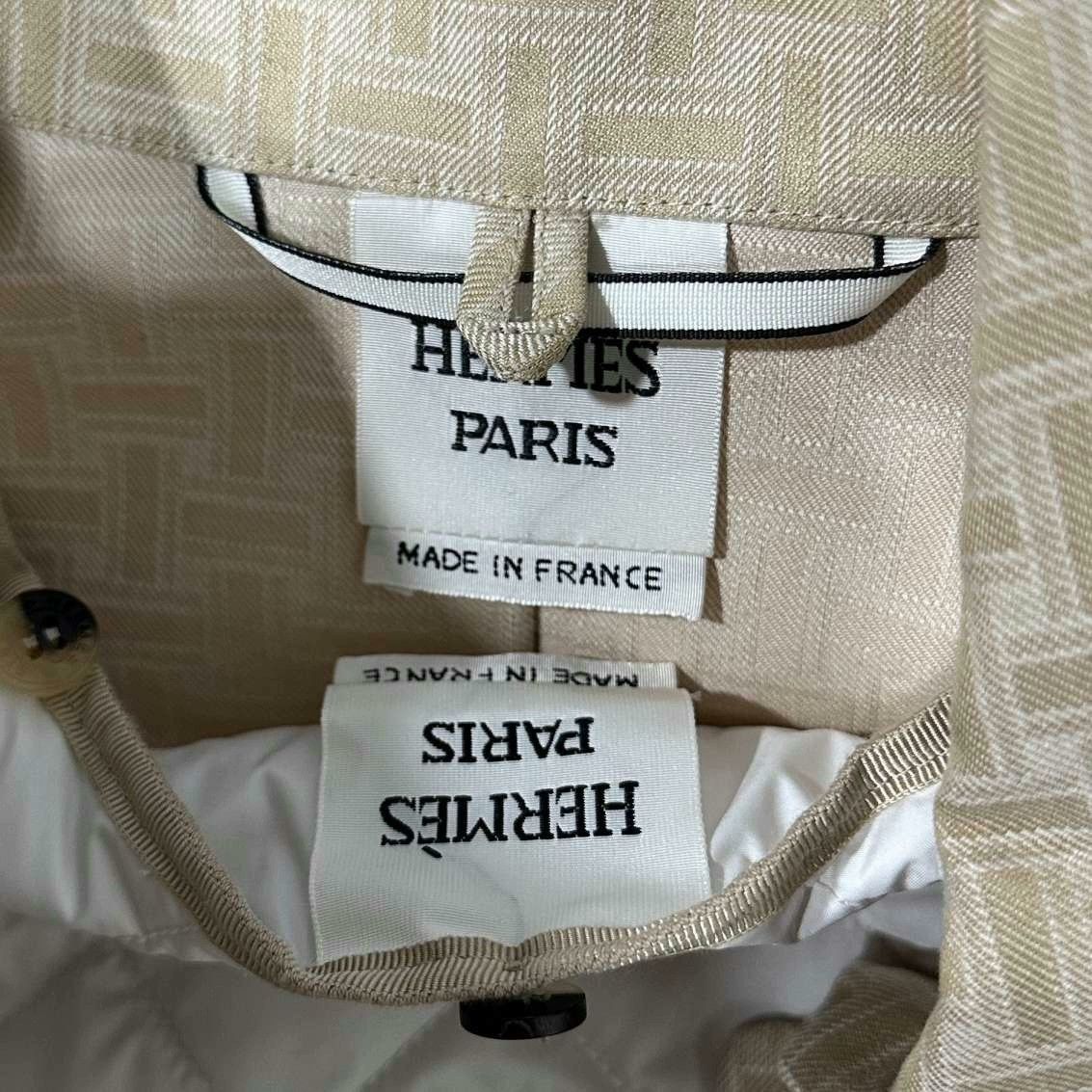 Hermes Hermes Detachable Padded Vest Beige Coat Size S / US 4 / IT 40 - 4 Thumbnail