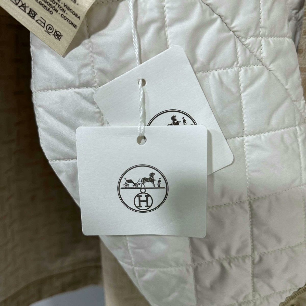 Hermes Hermes Detachable Padded Vest Beige Coat Size S / US 4 / IT 40 - 6 Thumbnail