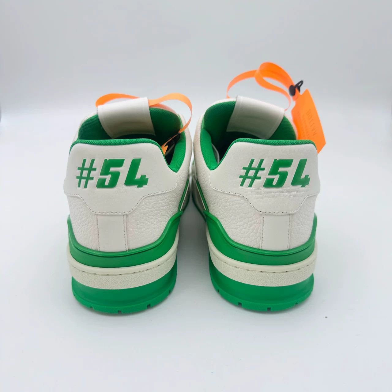 Louis Vuitton LV White Green Trainer Sneakers Size 42.5 Size US 9.5 / EU 42-43 - 5 Thumbnail