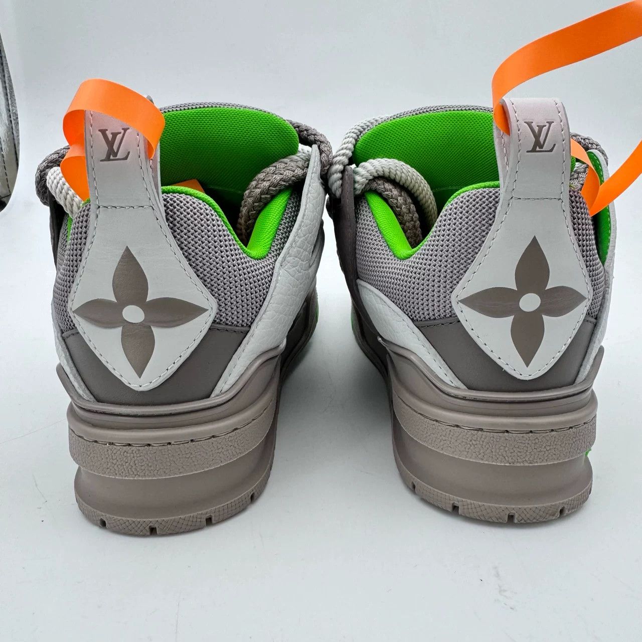 Louis Vuitton LV Gray Green Skate Shoes Size 35.5 Size US 4.5 / IT 34.5 - 4 Thumbnail