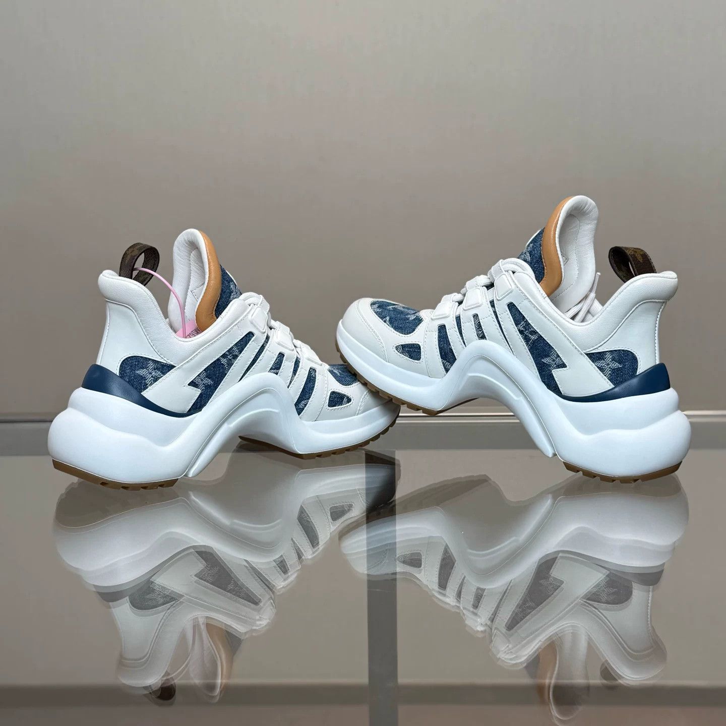 Louis Vuitton Louis Vuitton Archlight Denim Monogram Dad Shoes Size US 4.5 / IT 34.5 - 6 Thumbnail