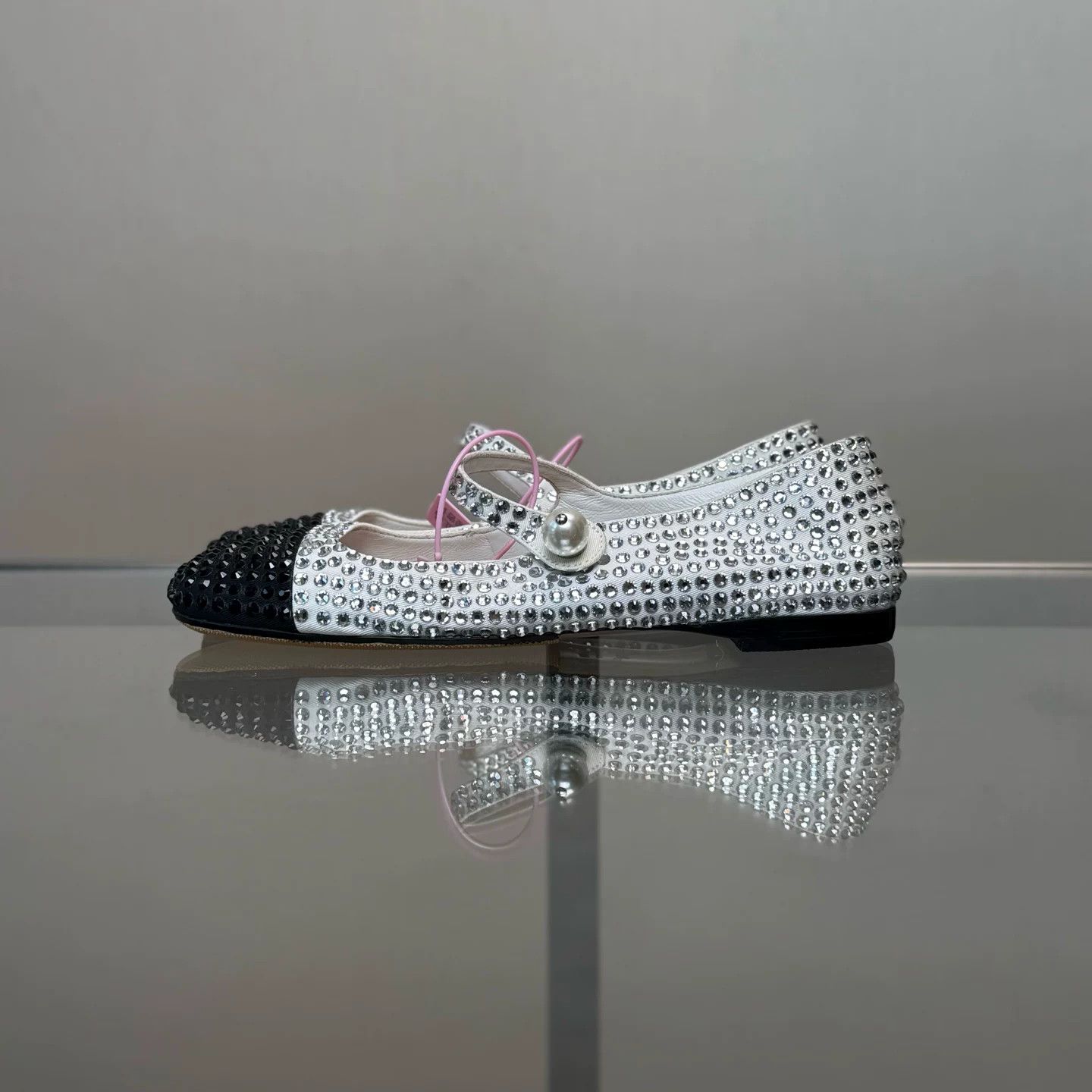 Miu Miu Miu Miu Crystal Mary Jane Flats Size US 6 / IT 36 - 5 Thumbnail