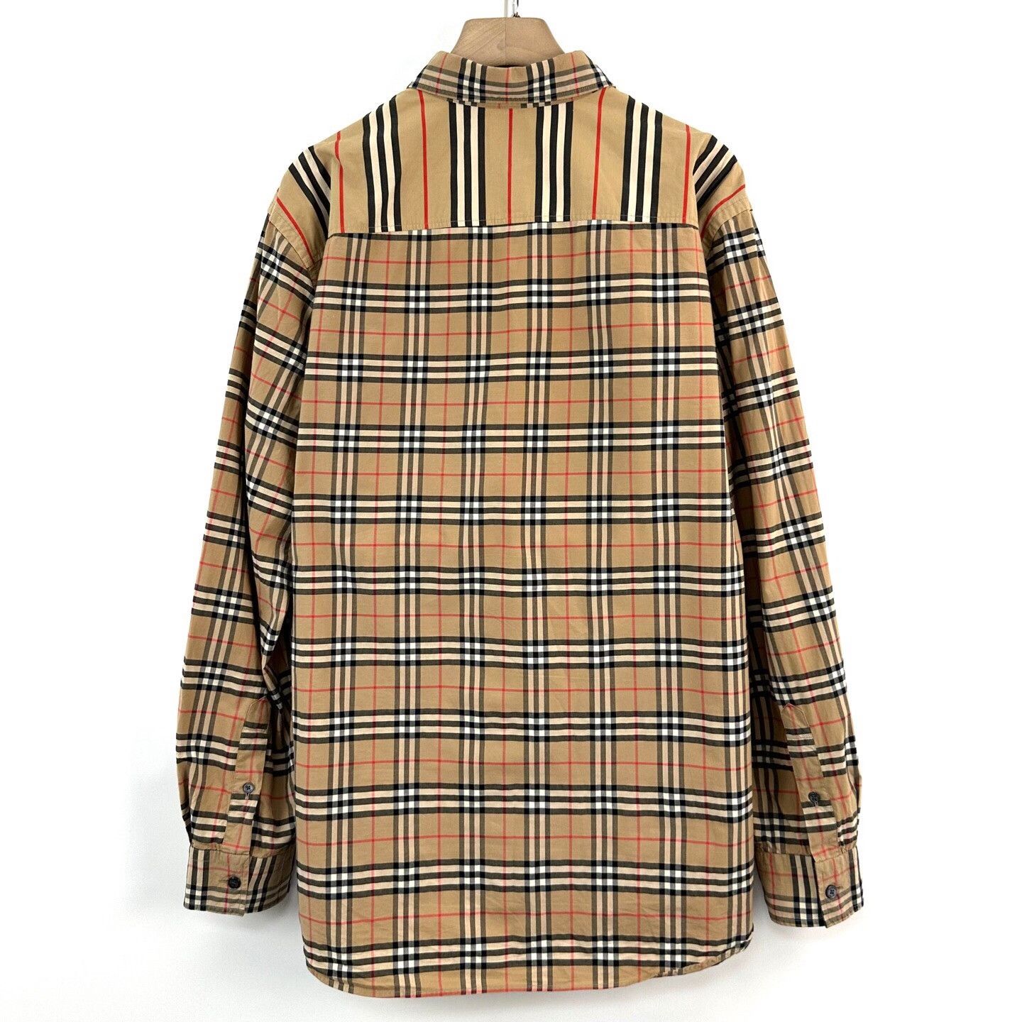 Burberry Burberry Classic Check Stripe Long-Sleeve Shirt Size US XXL / EU 58 / 5 - 2 Thumbnail