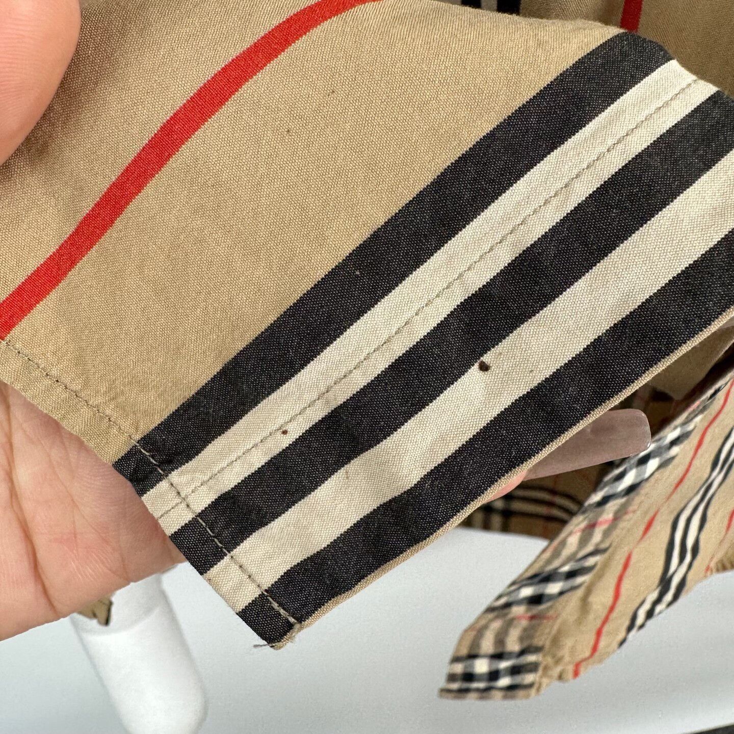 Burberry Burberry Classic Check Stripe Long-Sleeve Shirt Size US XXL / EU 58 / 5 - 6 Thumbnail
