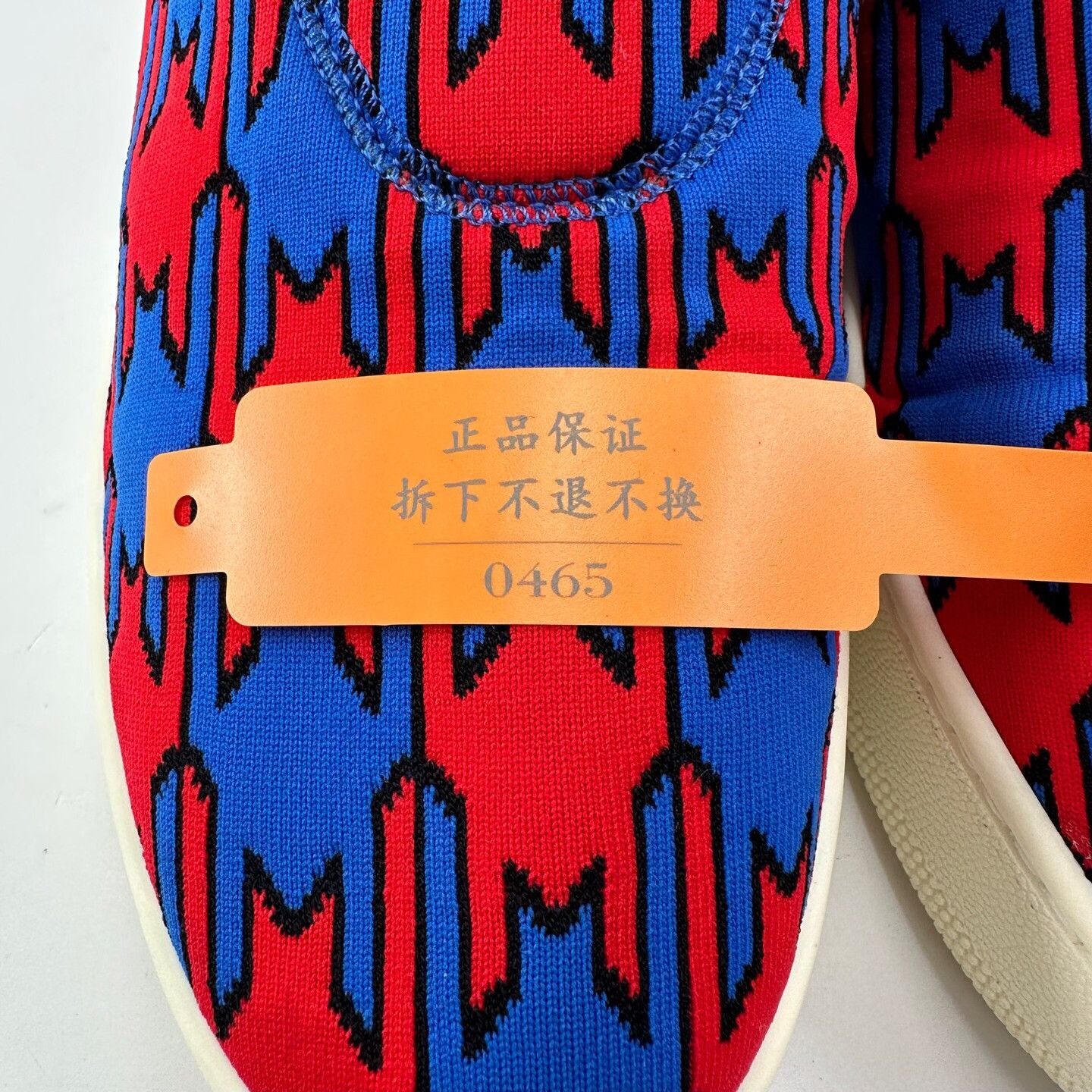 Celine Celine Red Blue Houndstooth Panel Sneakers Size US 7 / EU 40 - 7 Thumbnail