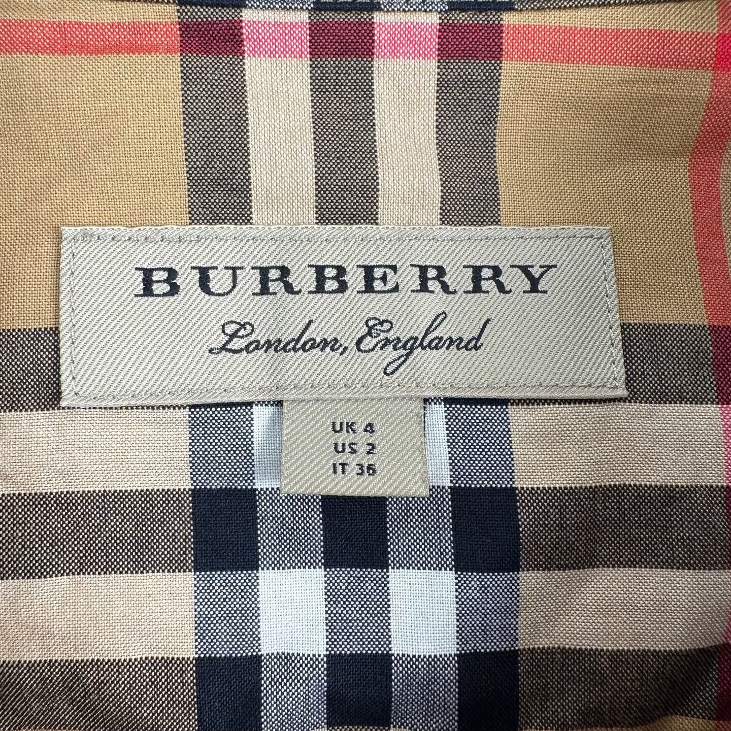 Burberry Burberry Classic Check Short-Sleeve Shirt Size XXS / US 00 / IT 34 - 4 Thumbnail