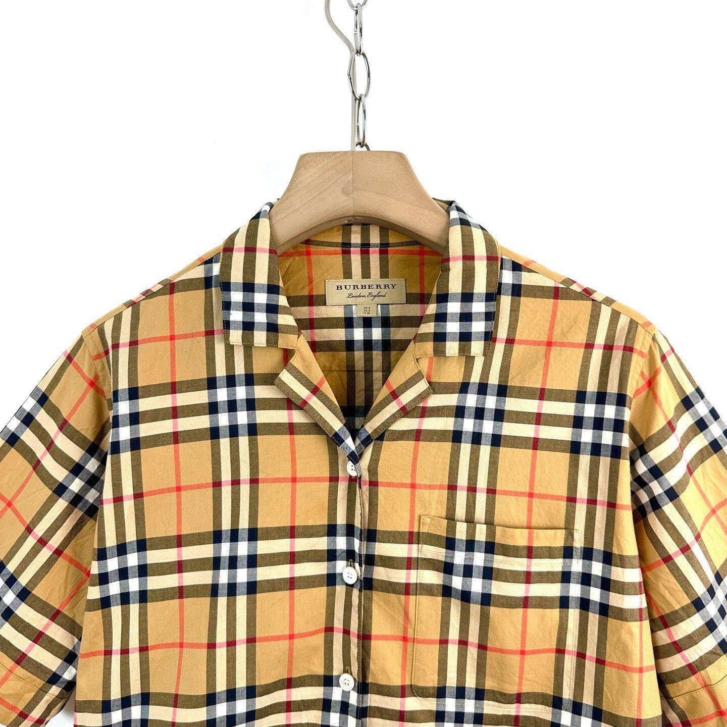 Burberry Burberry Classic Check Short-Sleeve Shirt Size XXS / US 00 / IT 34 - 3 Thumbnail