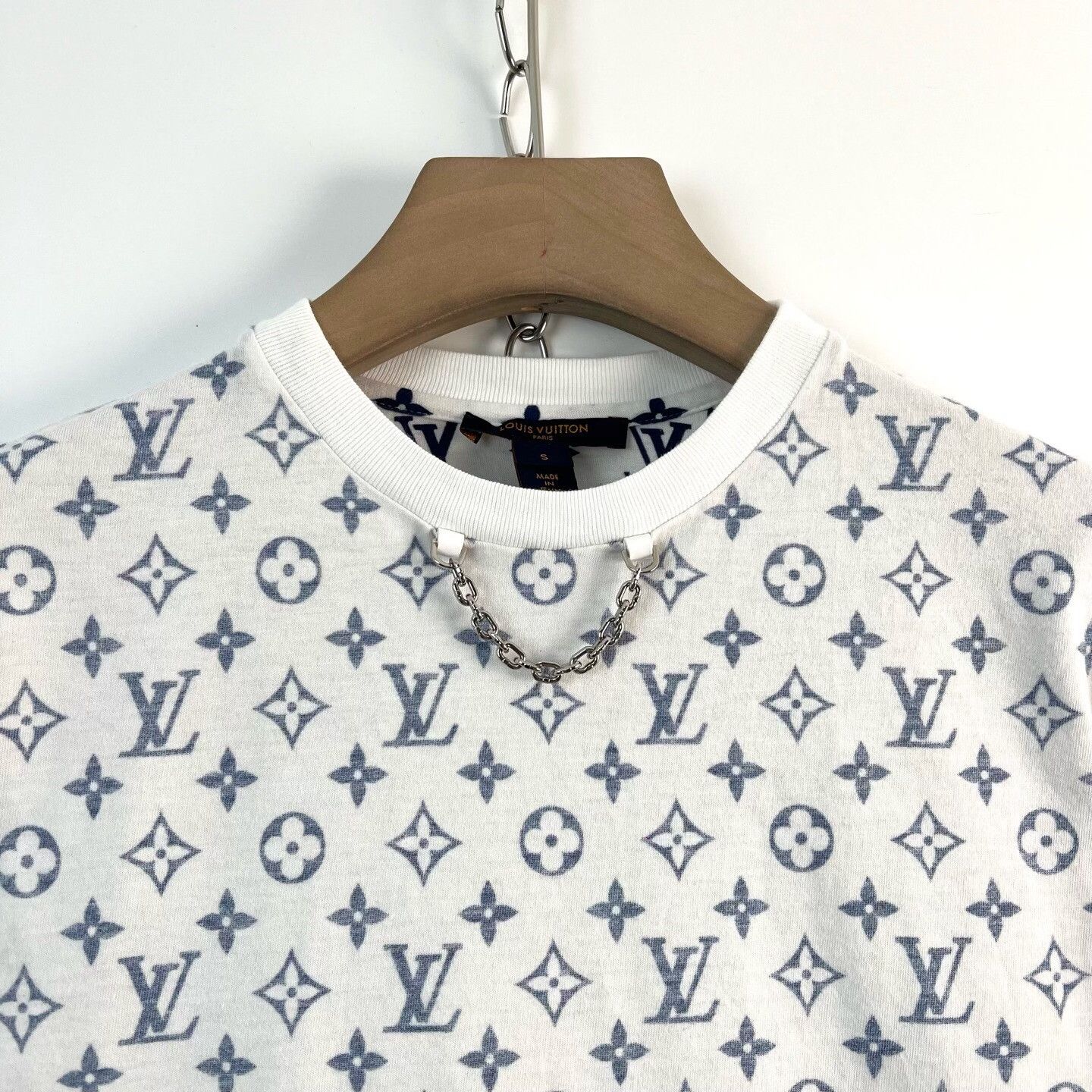 Louis Vuitton Louis Vuitton Monogram Chain Neck Short Sleeve Size S / US 4 / IT 40 - 3 Thumbnail