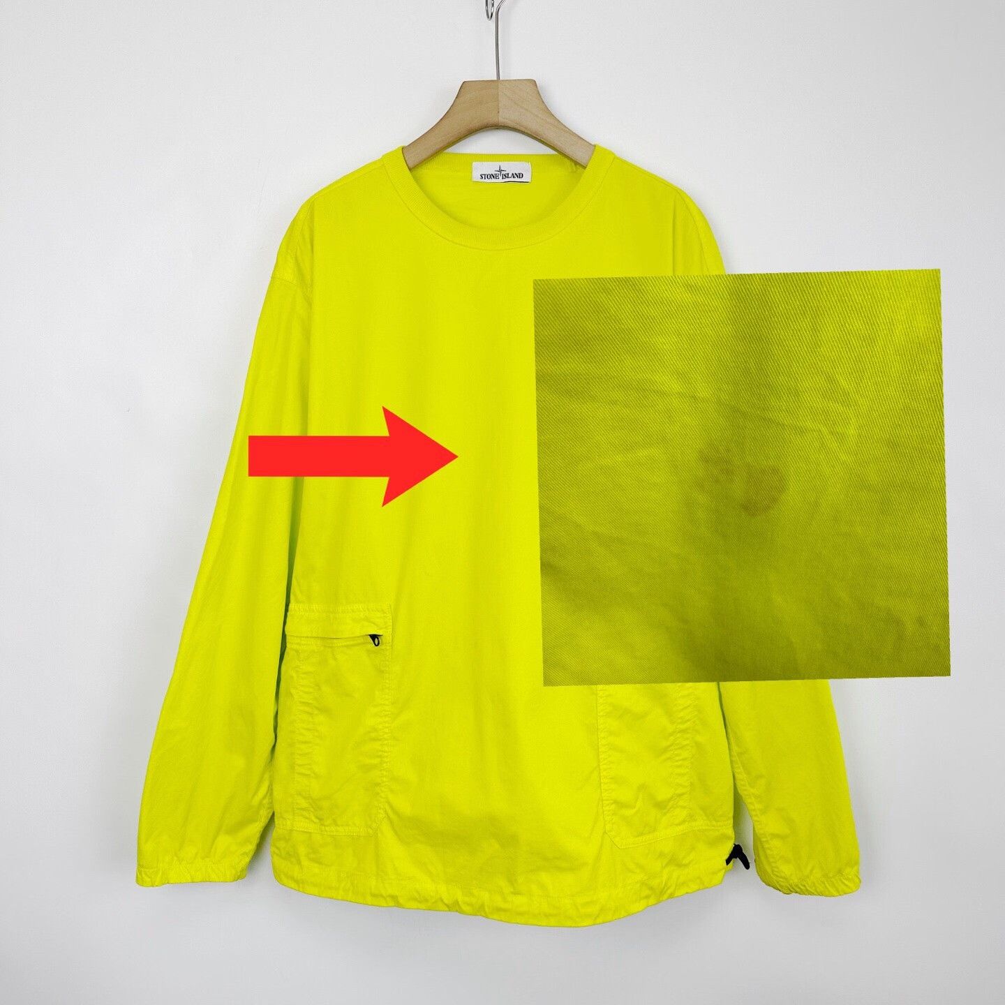 Stone Island Stone Island Yellow Multi-Pocket Logo Sweatshirt Size US XXL / EU 58 / 5 - 7 Thumbnail