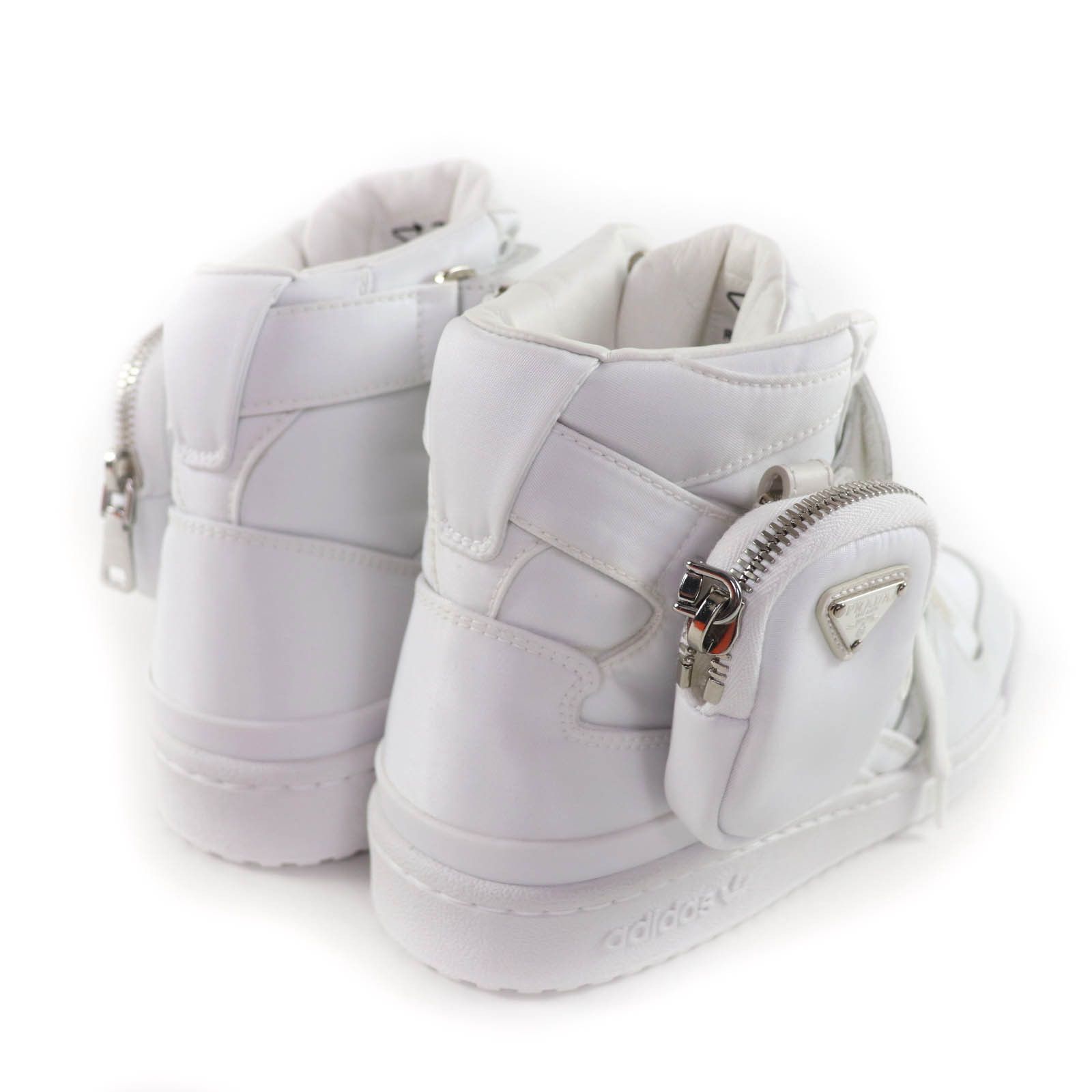 Prada Prada Prada Re Nylon High Cut Sneakers Leather Shoes 2TG193 DUTY FREE for USA Size ONE SIZE - 2 Thumbnail