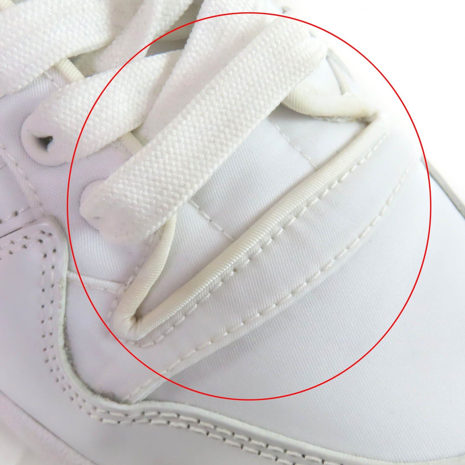 Prada Prada Prada Re Nylon High Cut Sneakers Leather Shoes 2TG193 DUTY FREE for USA Size ONE SIZE - 13 Thumbnail