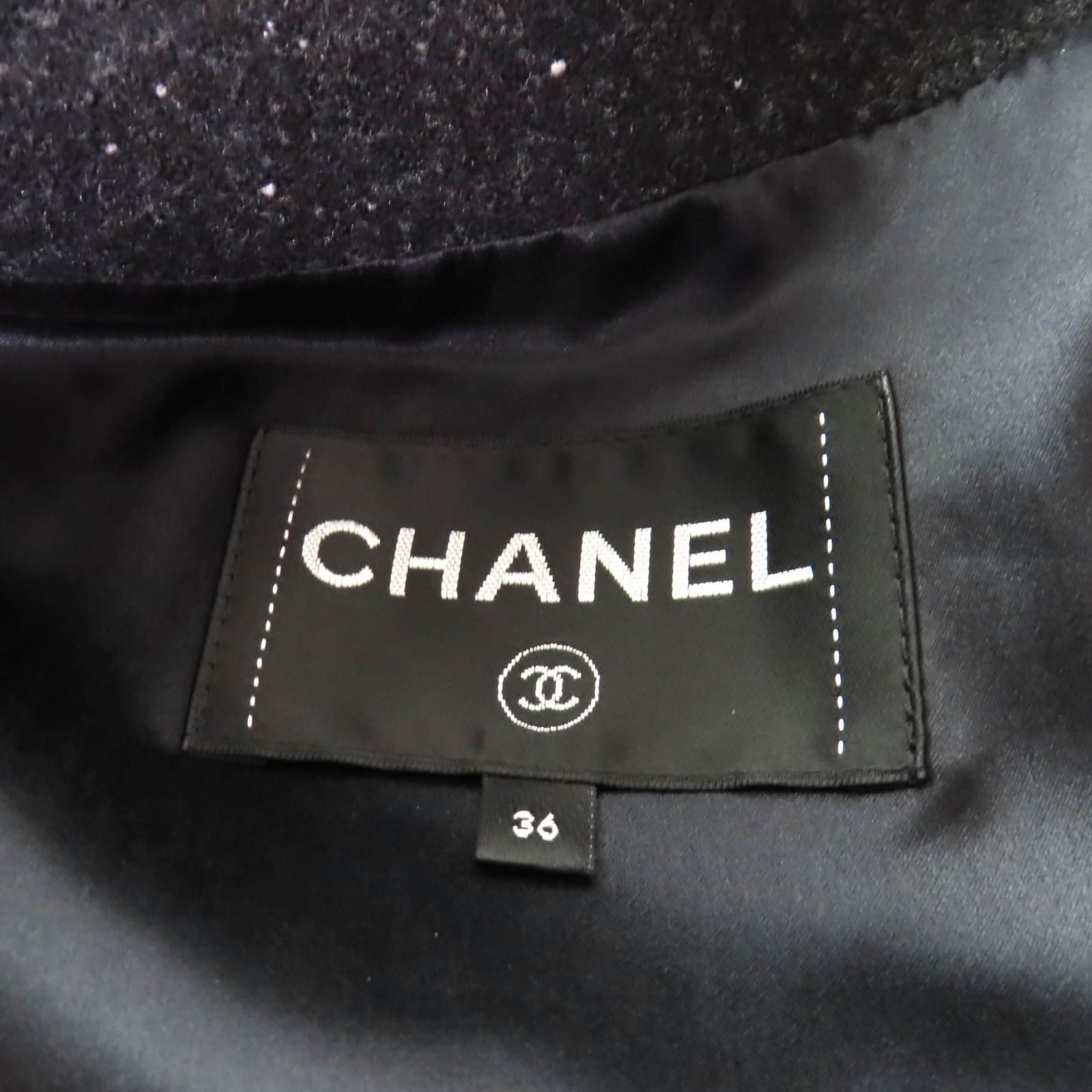 Chanel Chanel Chanel Cotton Wool Coat Textile Outerwear P71167 DUTY FREE for USA Size ONE SIZE - 7 Thumbnail