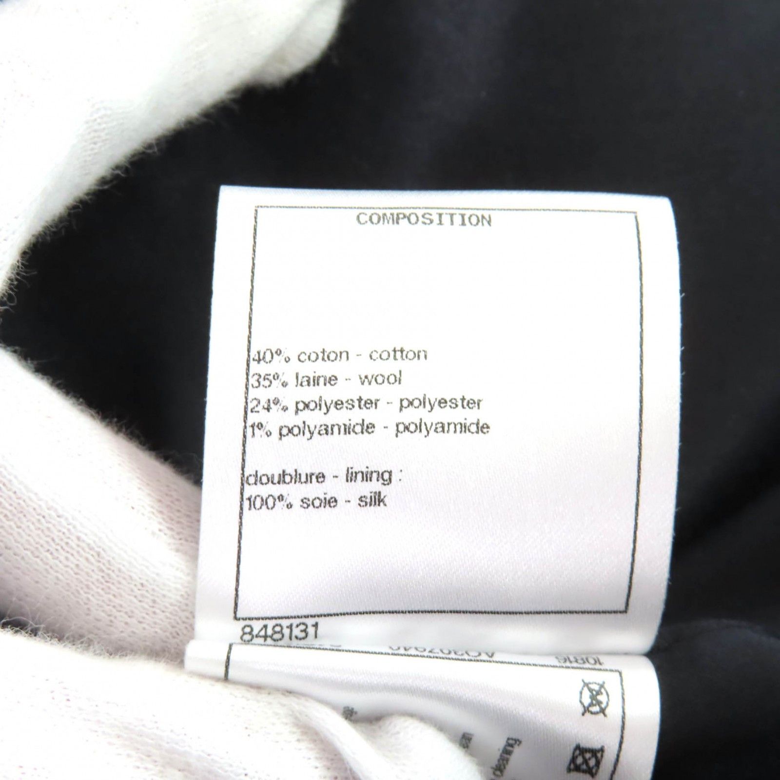 Chanel Chanel Chanel Cotton Wool Coat Textile Outerwear P71167 DUTY FREE for USA Size ONE SIZE - 9 Thumbnail