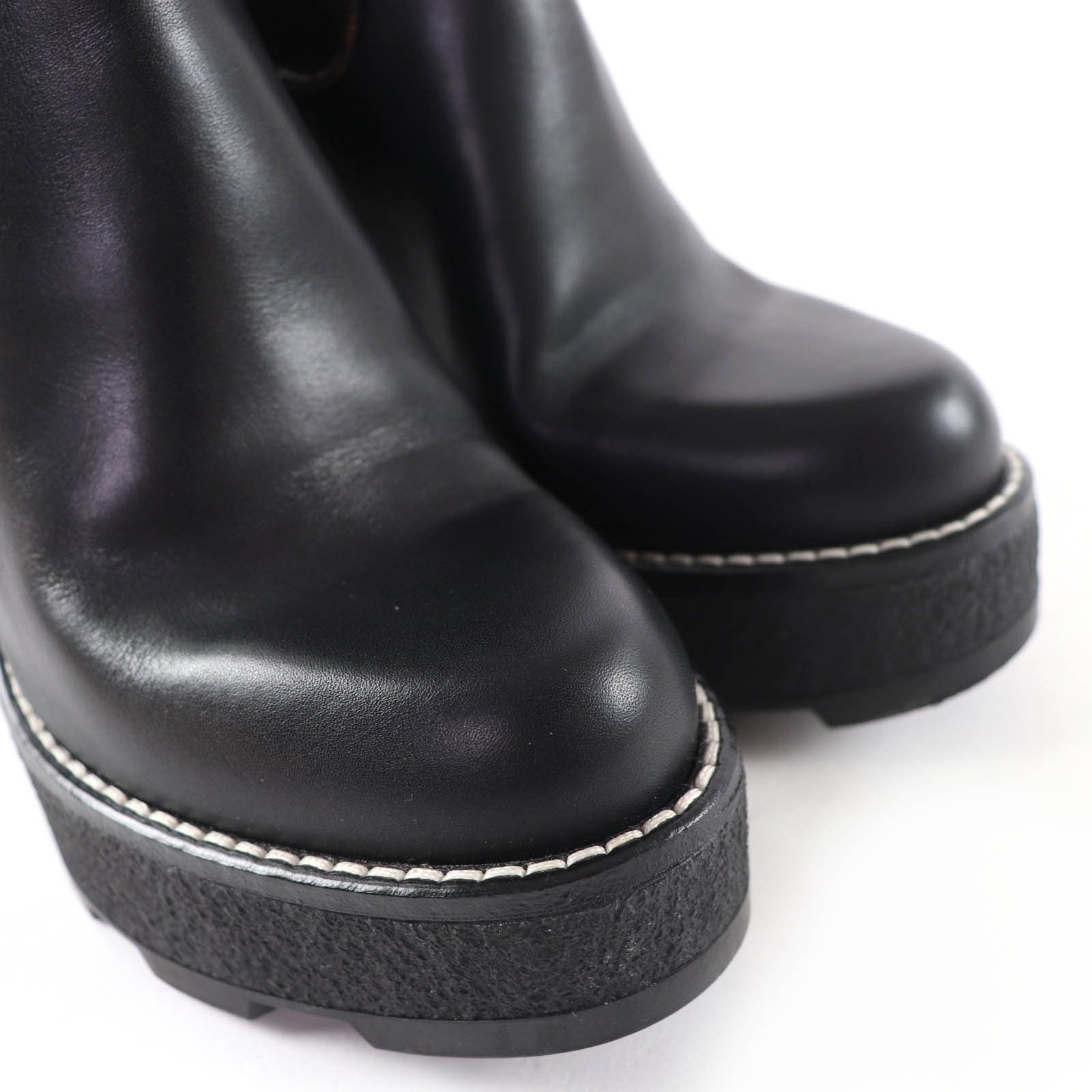 Louis Vuitton Louis Vuitton Louis Vuitton Monogram Leather Short Boots Leather Shoes DUTY FREE for USA Size ONE SIZE - 8 Thumbnail