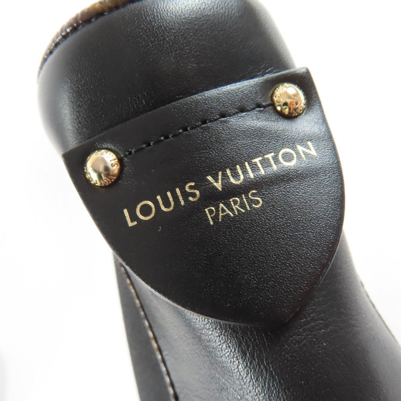 Louis Vuitton Louis Vuitton Louis Vuitton Monogram Leather Short Boots Leather Shoes DUTY FREE for USA Size ONE SIZE - 9 Thumbnail
