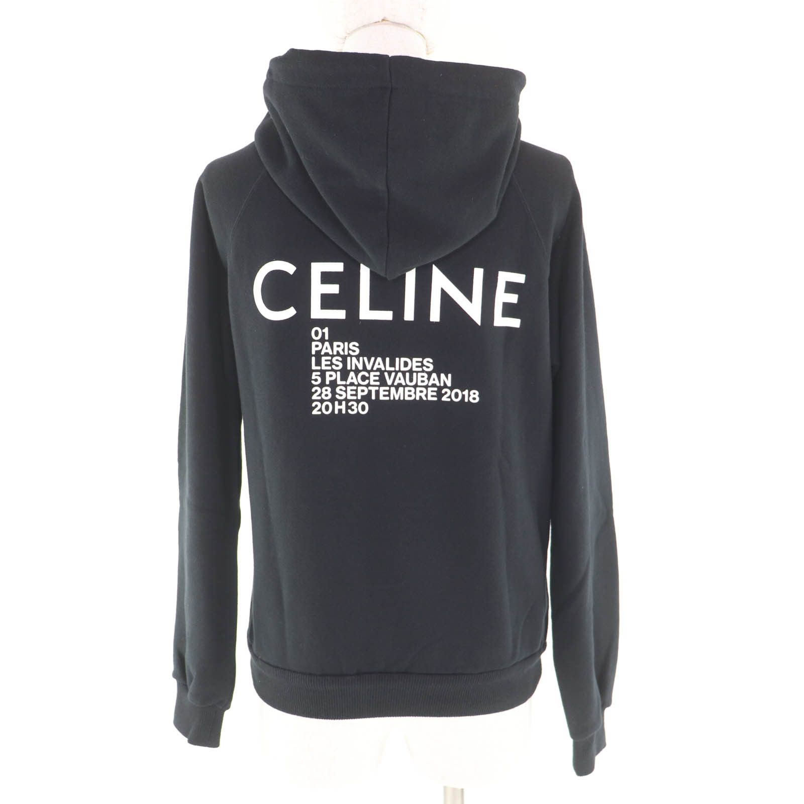 Celine Celine CELINE Cotton Hoodie Textile Sweatshirts & Hoodies 2Y006632E DUTY FREE for USA Size ONE SIZE - 3 Thumbnail