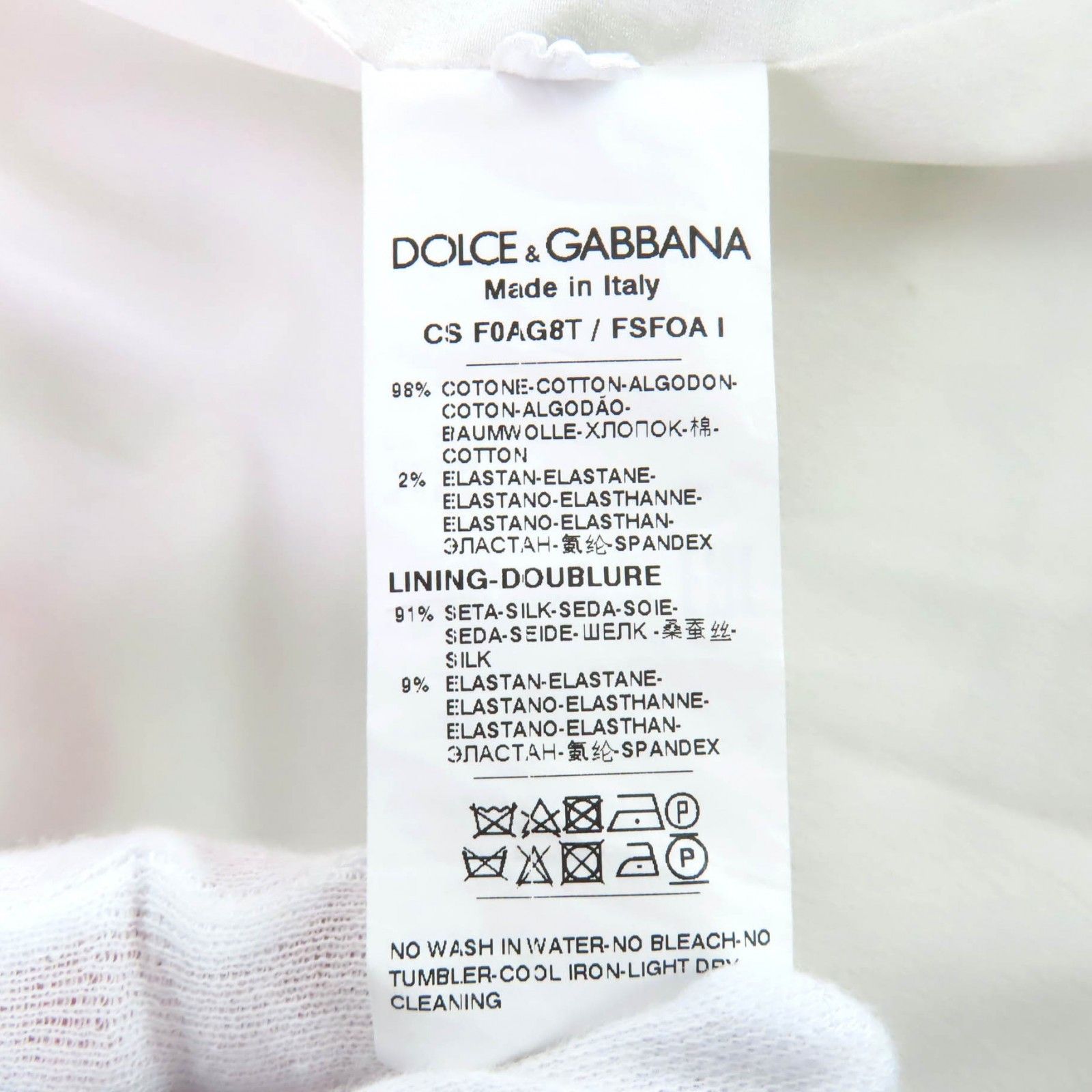 Dolce & Gabbana Dolce & Gabbana Dolce&Gabbana Cotton Coat Textile Outerwear F0AG8T/FSFOA DUTY FREE for USA Size ONE SIZE - 9 Thumbnail