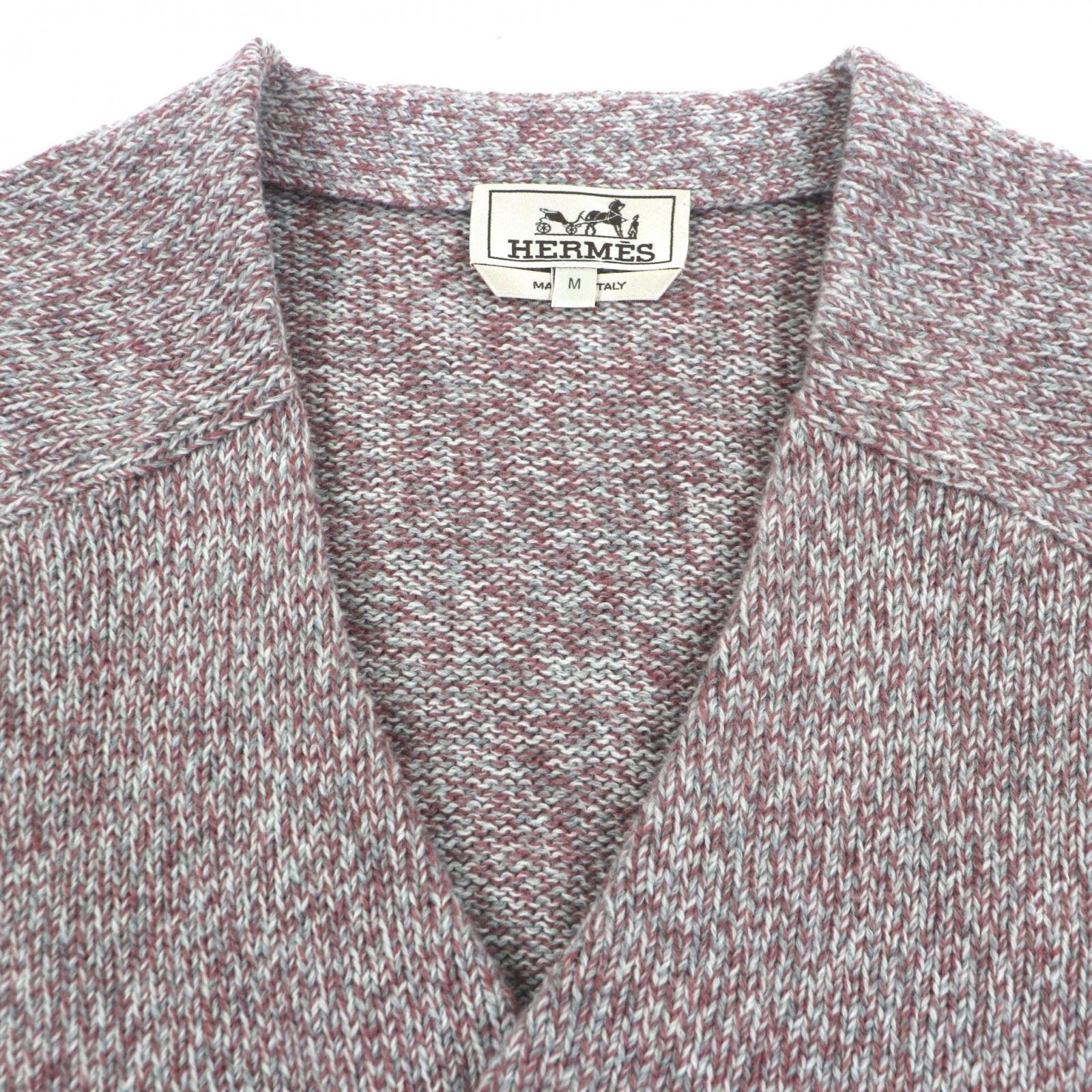 Hermes Hermes Hermes Cashmere Cardigan Textile Tops DUTY FREE for USA Size ONE SIZE - 2 Thumbnail