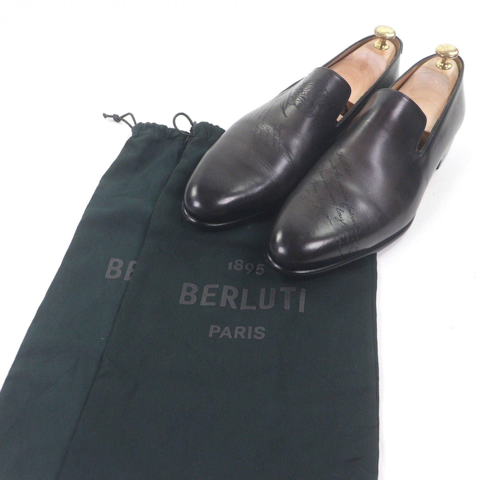 Berluti Berluti Berluti Gare Cursive Calligraphy Venezia Calf Loafers Leather Other DUTY FREE for USA Size ONE SIZE - 2 Thumbnail
