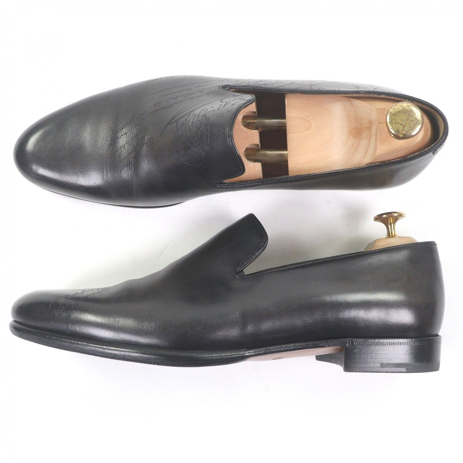Berluti Berluti Berluti Gare Cursive Calligraphy Venezia Calf Loafers Leather Other DUTY FREE for USA Size ONE SIZE - 4 Thumbnail