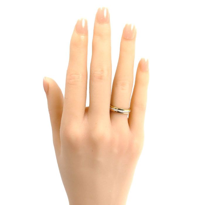Cartier Cartier Cartier Vendome Tricolor Gold Diamond Ring Size 49 Precious Metal Ring DUTY FREE for USA Size ONE SIZE - 7 Thumbnail