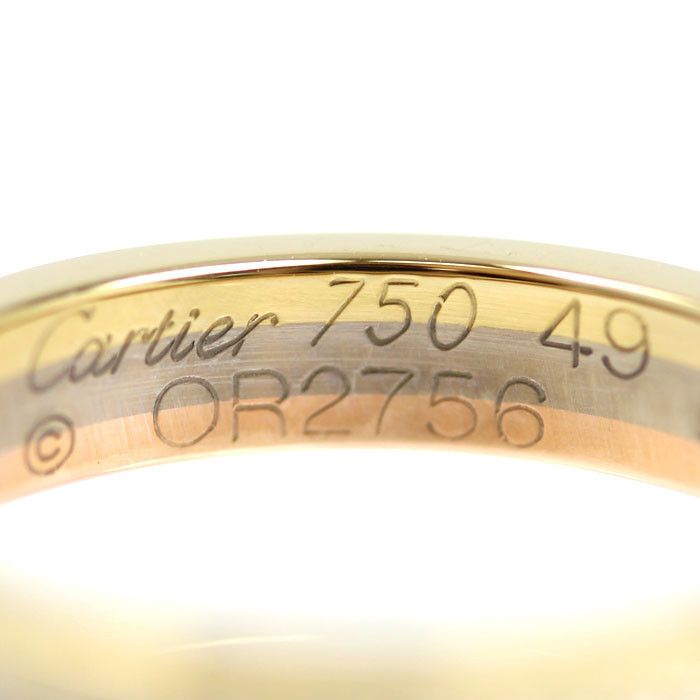 Cartier Cartier Cartier Vendome Tricolor Gold Diamond Ring Size 49 Precious Metal Ring DUTY FREE for USA Size ONE SIZE - 5 Thumbnail