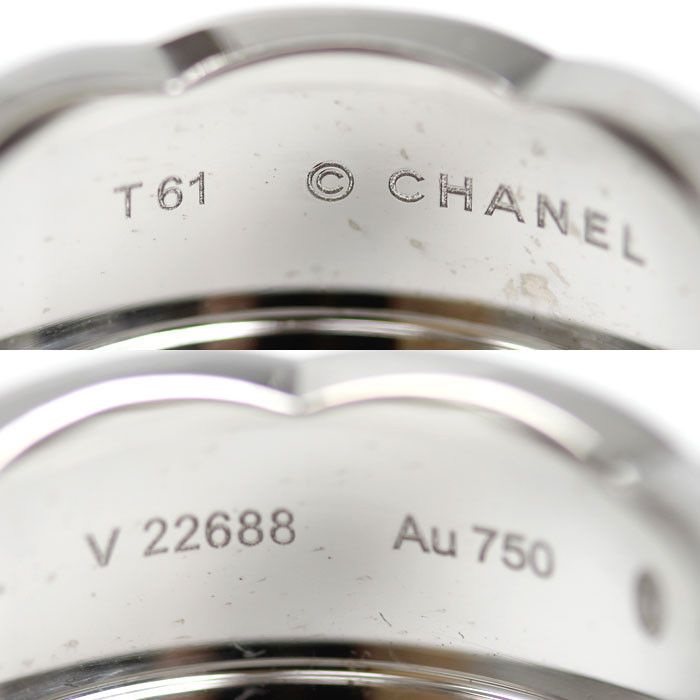Chanel Chanel Chanel Coco Crush Au750 White Gold Ring Size 21 Precious Metal Ring J10573 DUTY FREE for USA Size ONE SIZE - 5 Thumbnail