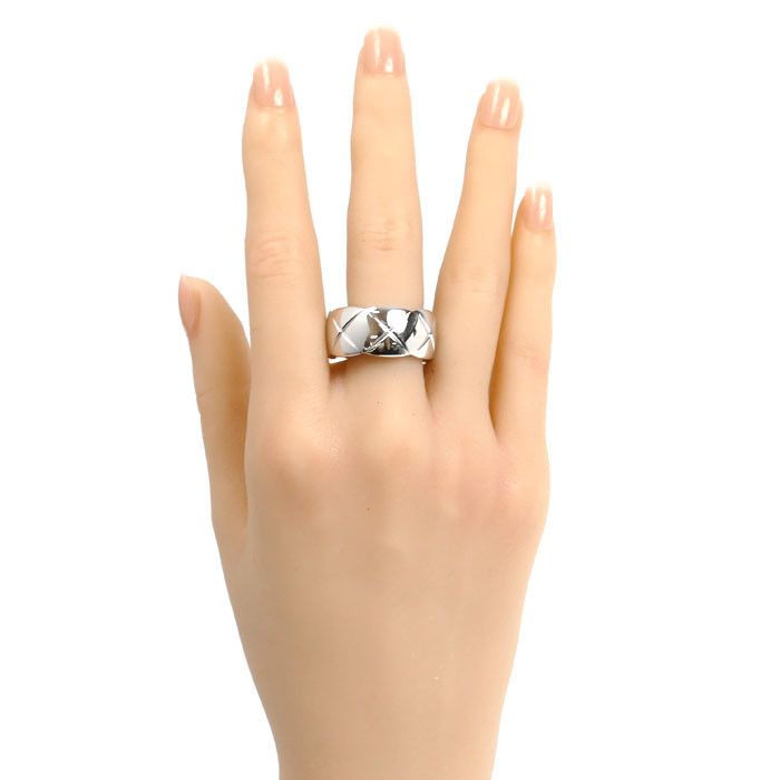 Chanel Chanel Chanel Coco Crush Au750 White Gold Ring Size 21 Precious Metal Ring J10573 DUTY FREE for USA Size ONE SIZE - 7 Thumbnail