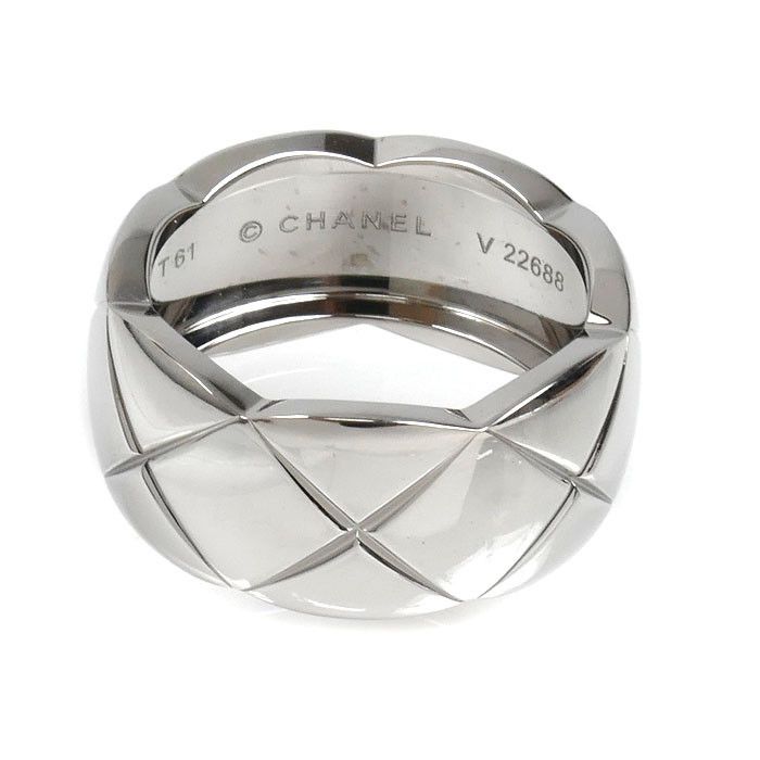 Chanel Chanel Chanel Coco Crush Au750 White Gold Ring Size 21 Precious Metal Ring J10573 DUTY FREE for USA Size ONE SIZE - 3 Thumbnail
