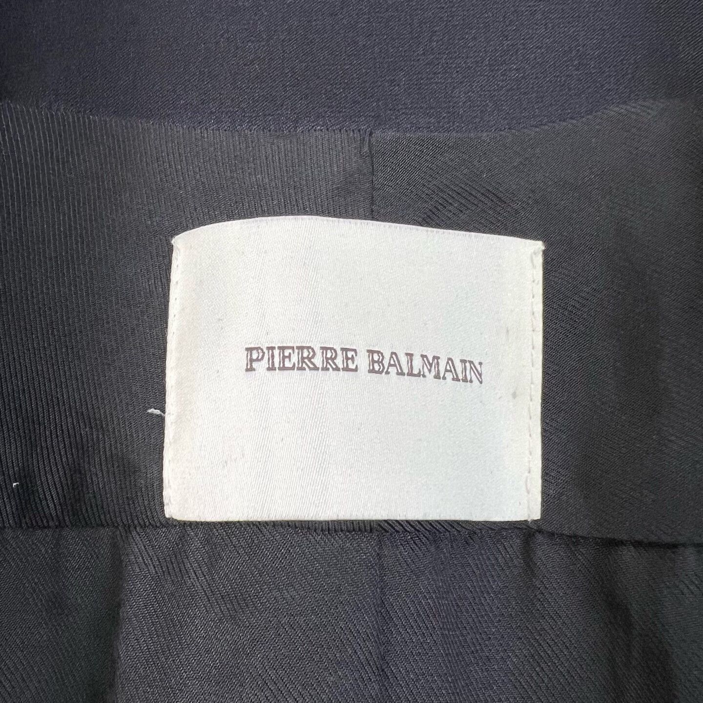 Balmain Balmain Black Silk Suit Jacket Size XS / US 0-2 / IT 36-38 - 4 Thumbnail
