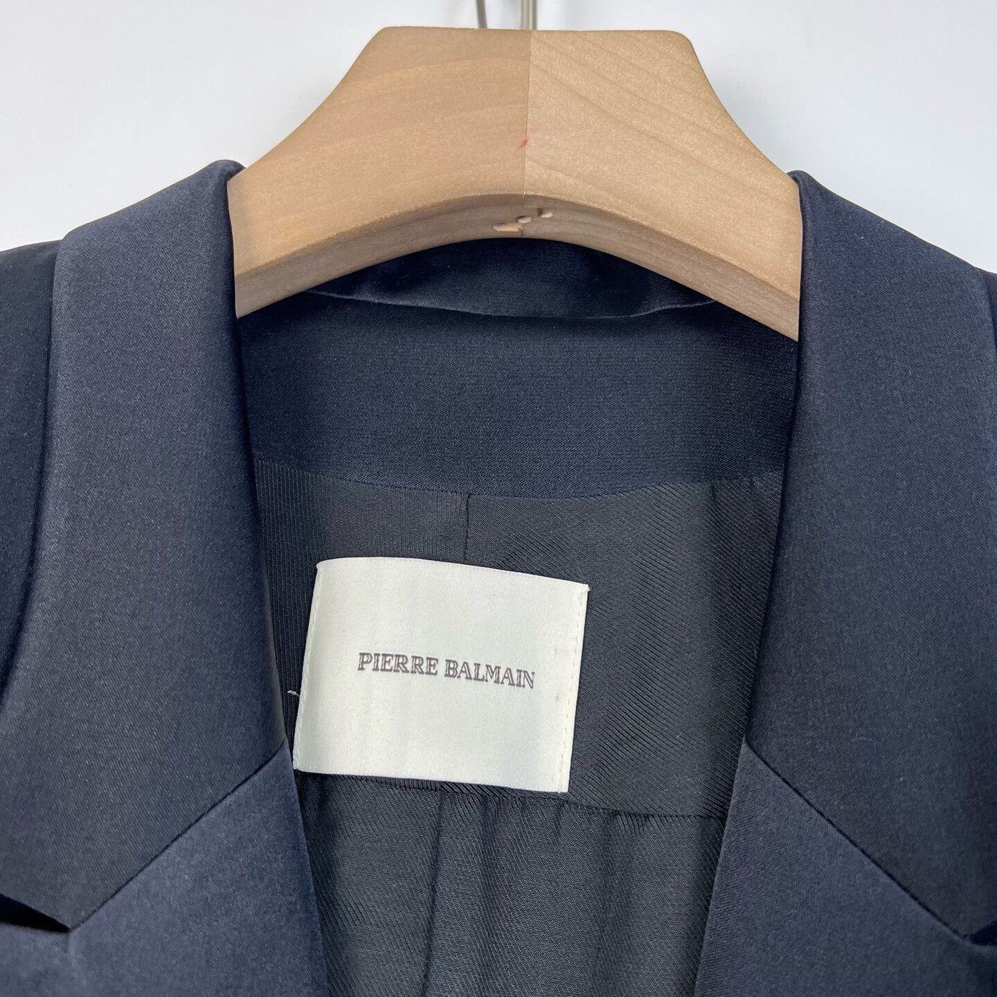 Balmain Balmain Black Silk Suit Jacket Size XS / US 0-2 / IT 36-38 - 3 Thumbnail