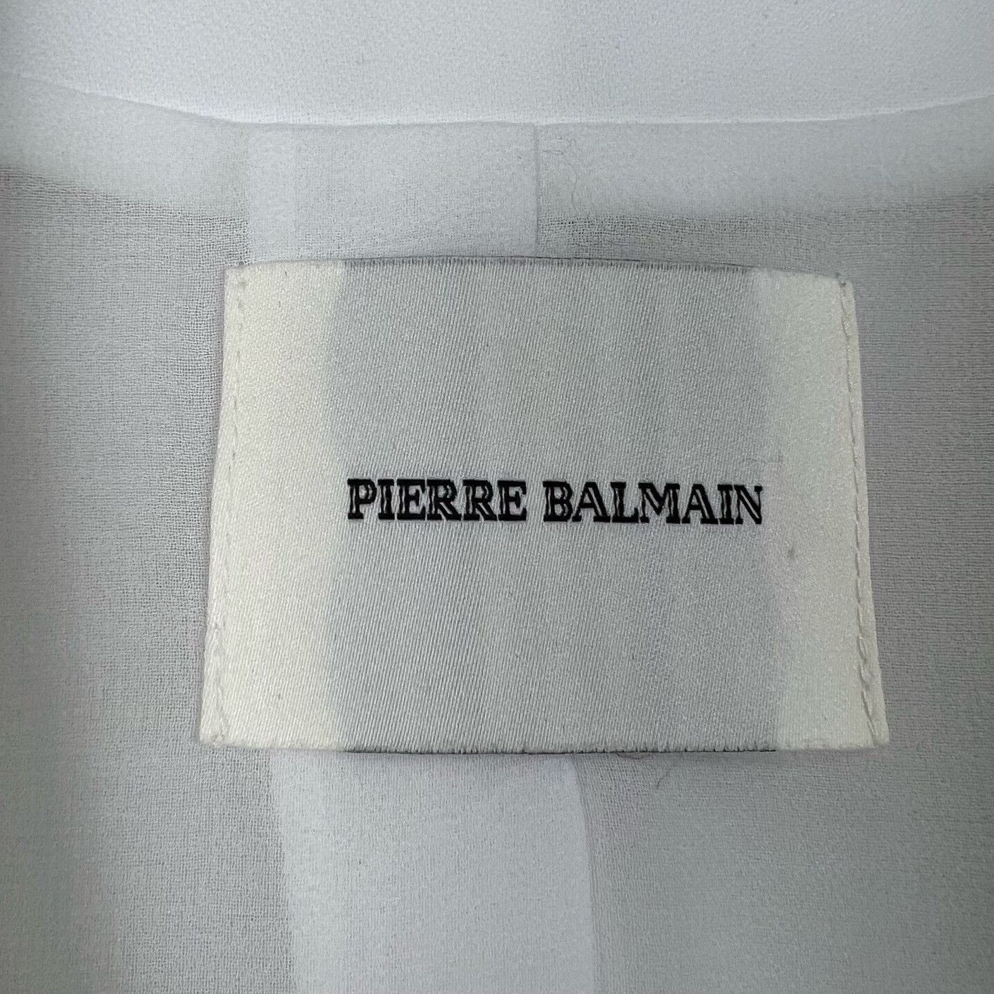 Balmain Balmain Classic White Paneled Blazer Size XS / US 0-2 / IT 36-38 - 4 Thumbnail