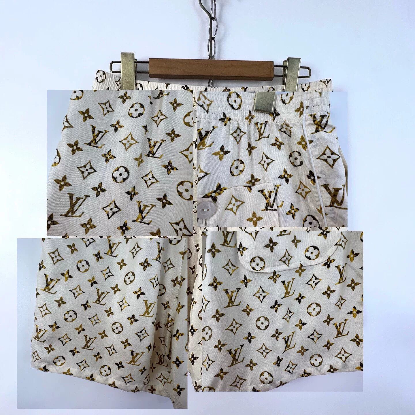 Louis Vuitton Louis Vuitton Monogram Silk Shorts Size 40" / US 18 - 8 Thumbnail