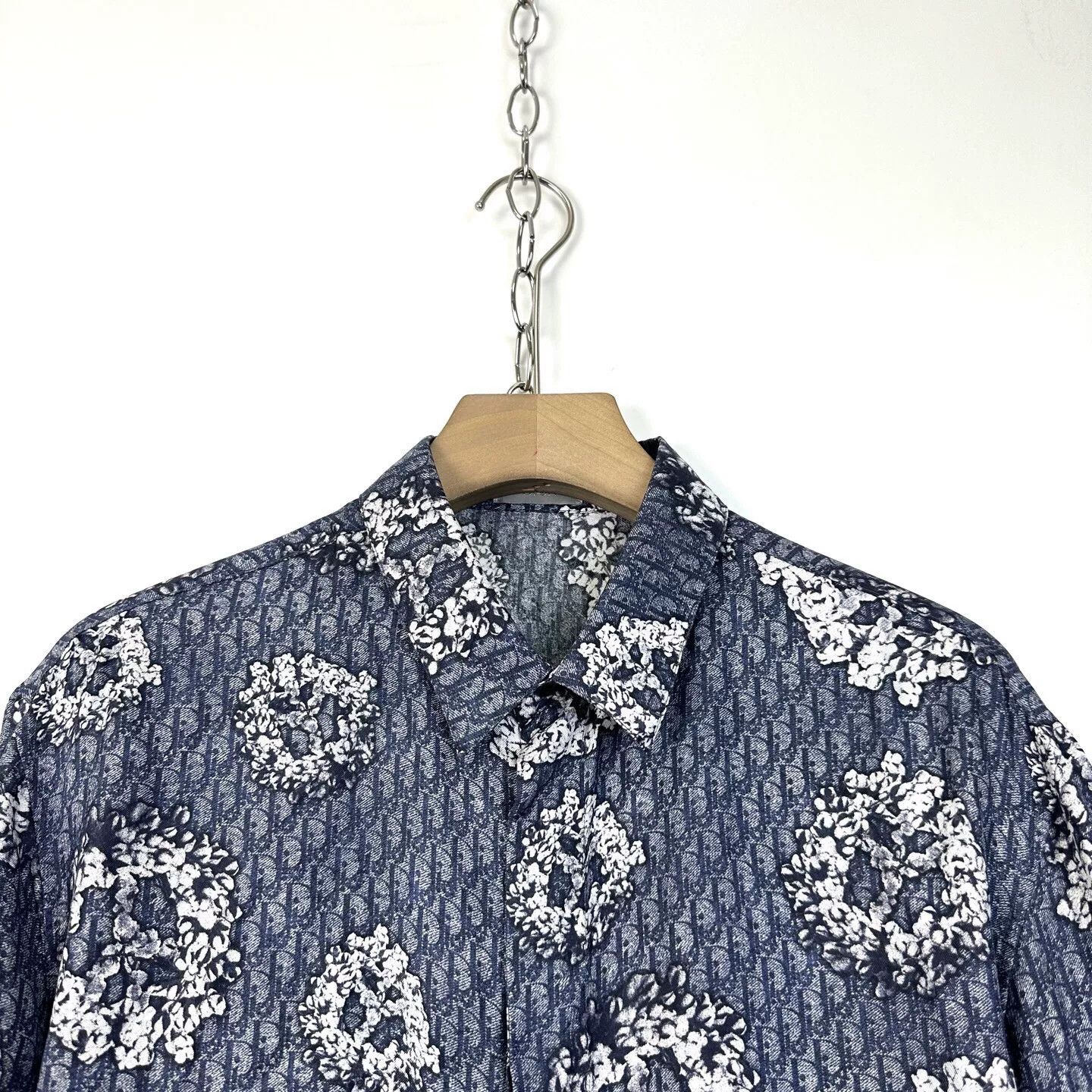 Dior DIOR x Denim Tears Silk Monogram Oversized Shirt Size US XL / EU 56 / 4 - 3 Thumbnail