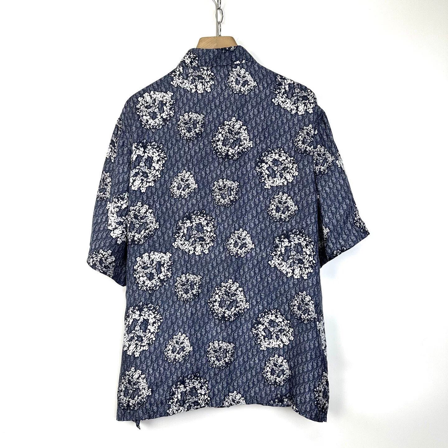Dior DIOR x Denim Tears Silk Monogram Oversized Shirt Size US XL / EU 56 / 4 - 2 Thumbnail