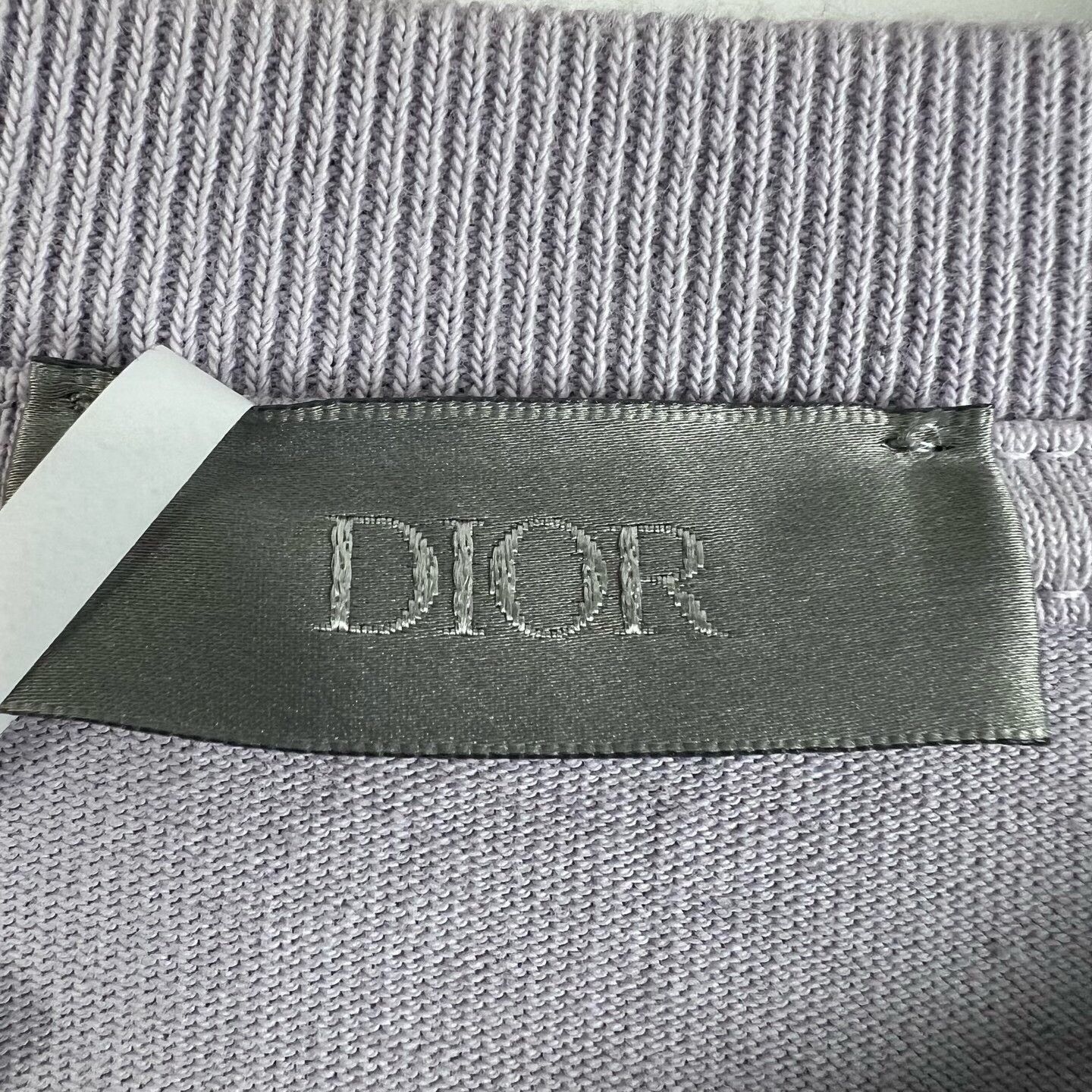 Dior Dior Purple Embroidered Logo Short Sleeve Size S / US 4 / IT 40 - 4 Thumbnail