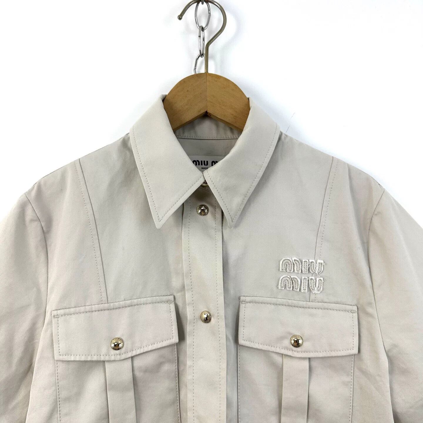 Miu Miu Miu Miu Women's Utility Casual Short Coat Size S / US 4 / IT 40 - 3 Thumbnail