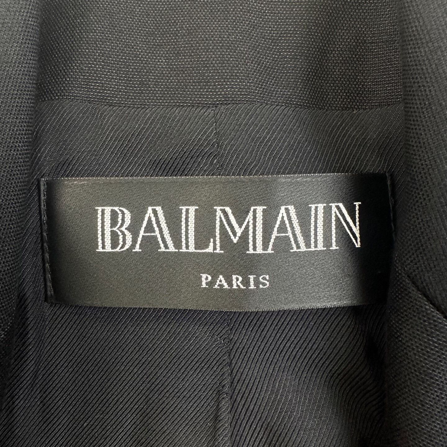 Balmain Balmain Women's Black Double-Breasted Blazer Size S / US 4 / IT 40 - 4 Thumbnail