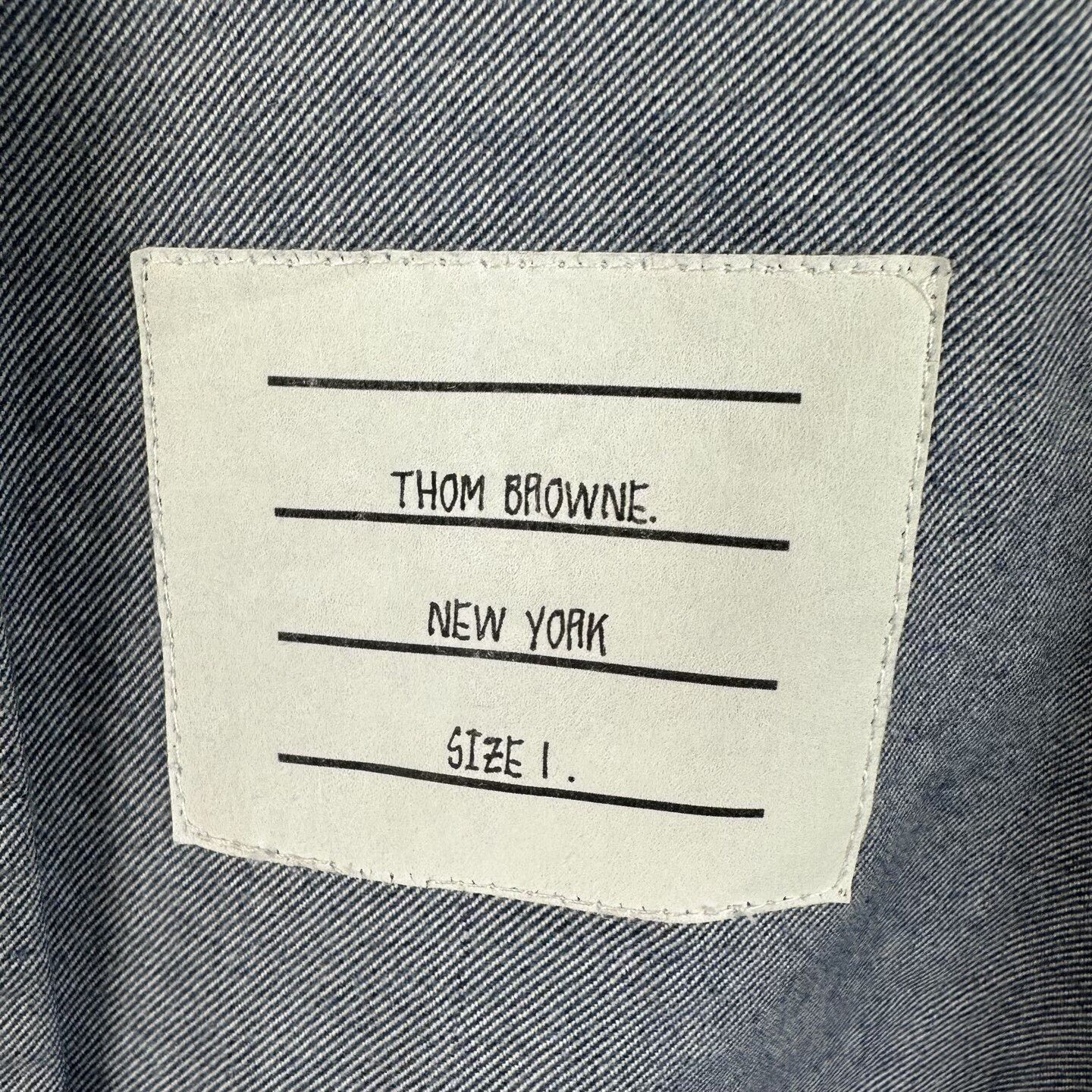 Thom Browne Thom Browne Gray Classic Four-Stripe Shirt Size US S / EU 44-46 / 1 - 7 Thumbnail