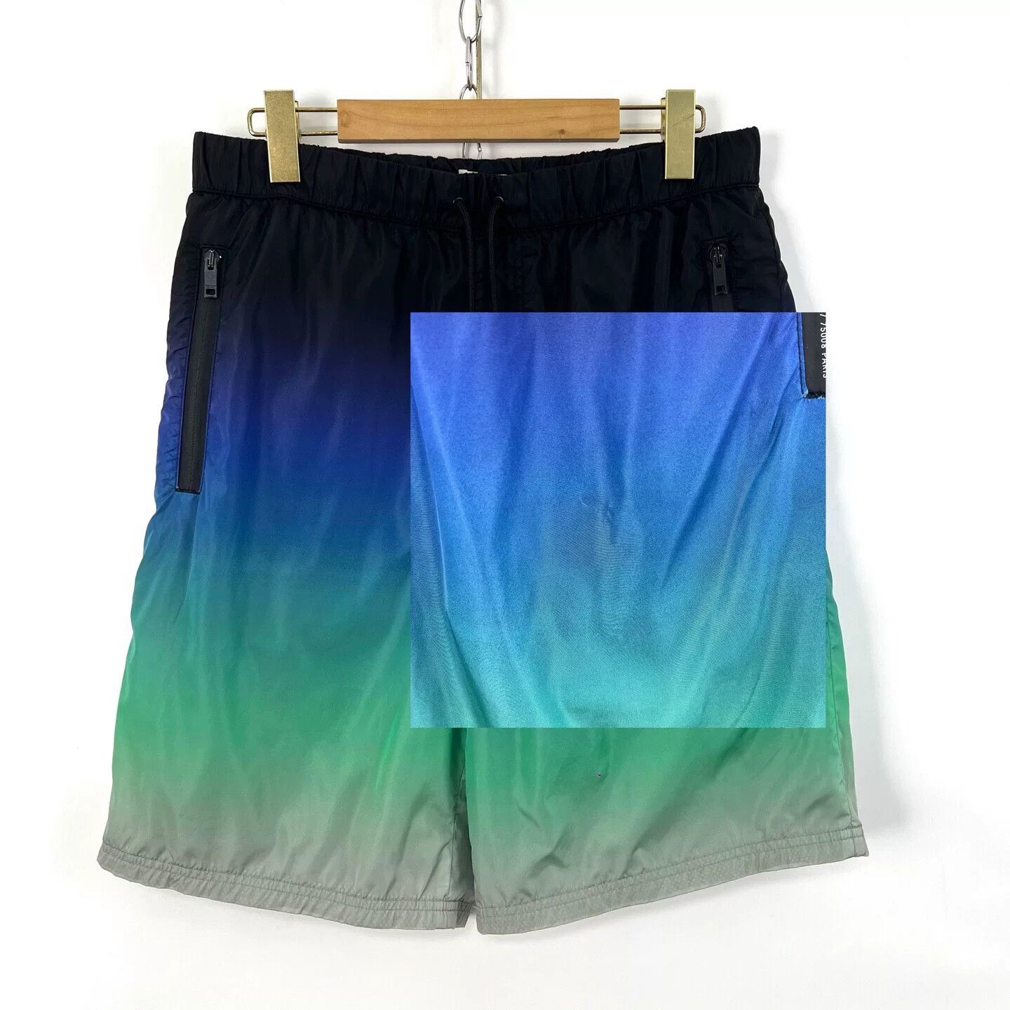 Givenchy Givenchy Men's Blue-Green Gradient Shorts Size US 34 / EU 50 - 8 Thumbnail